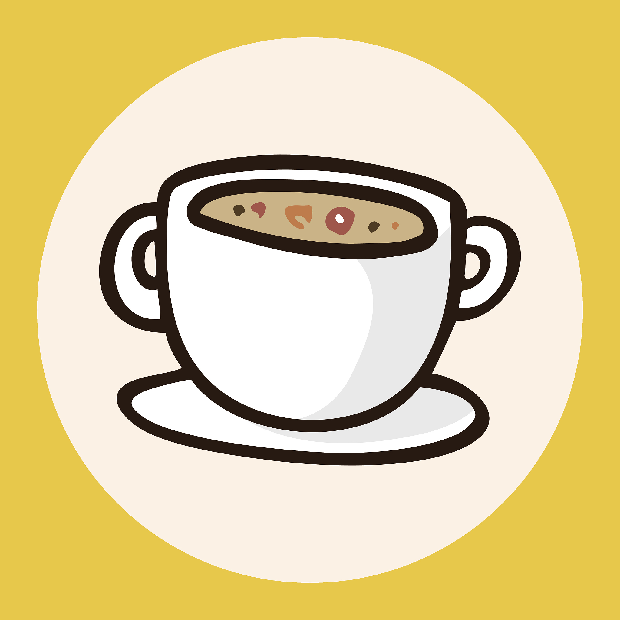 fast food soup flat icon elements,eps10