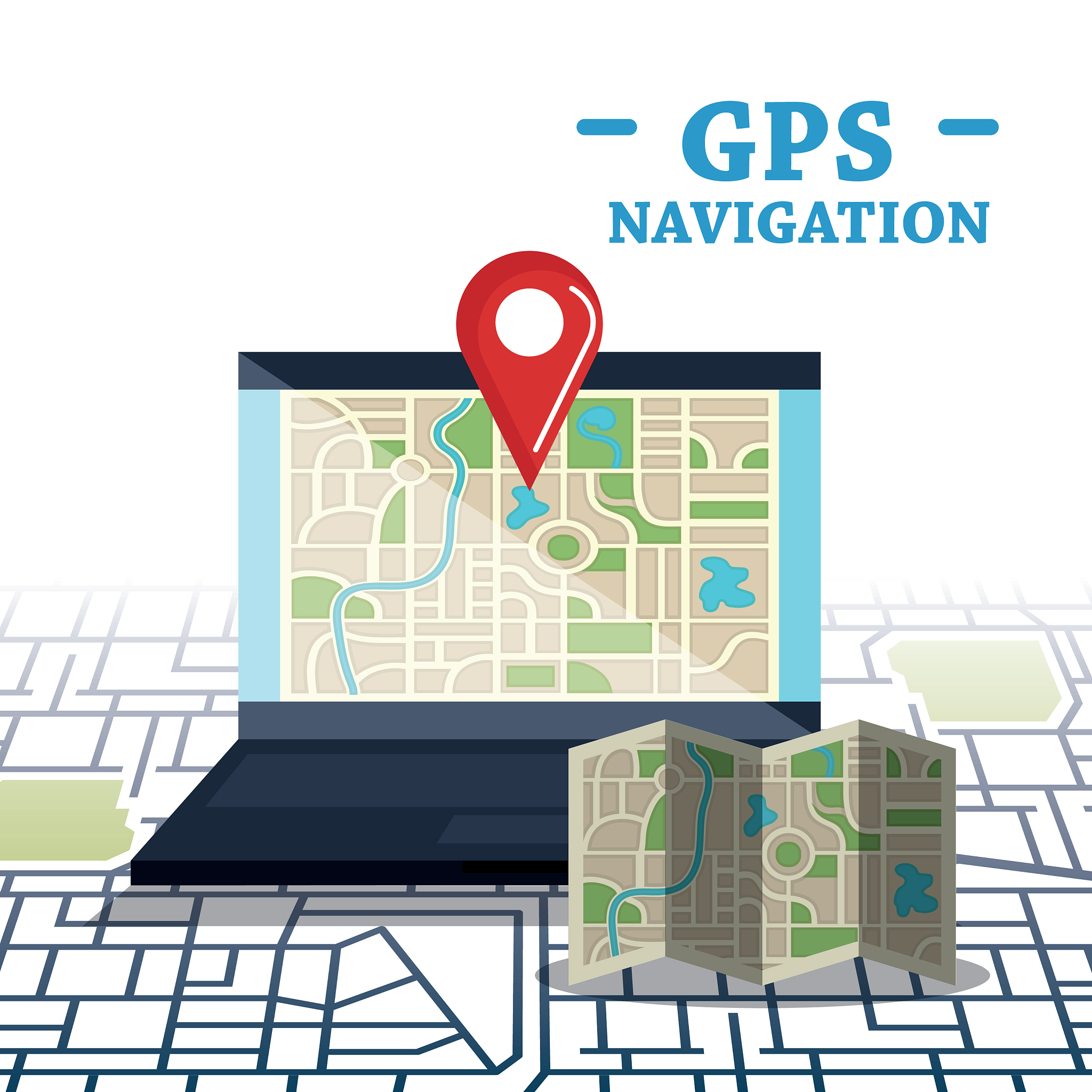 laptop with gps navigation software