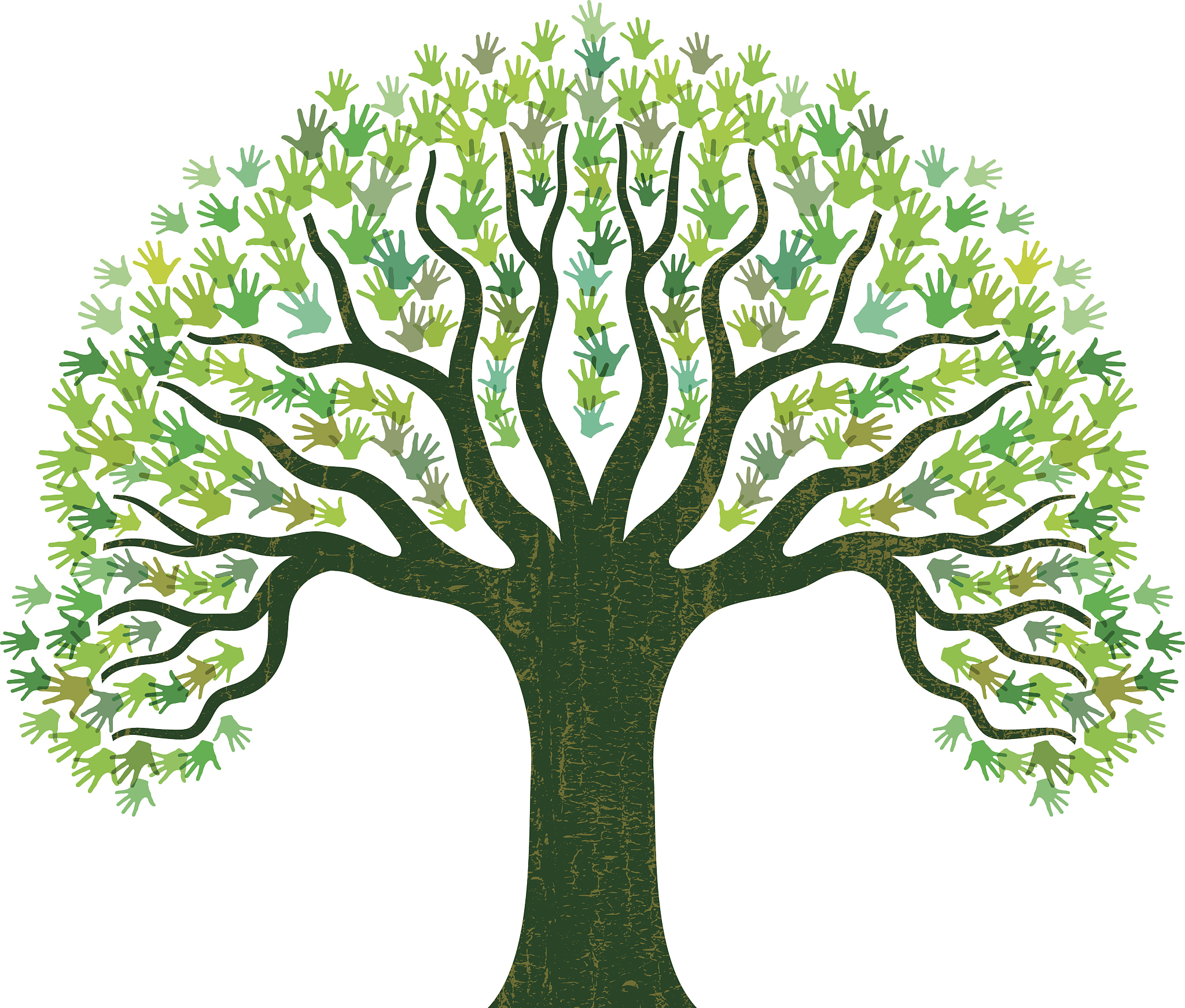 hand tree illustration
