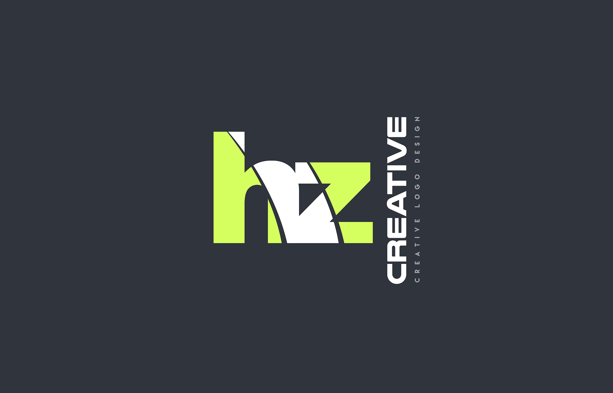 green letter hz h z combination logo icon company