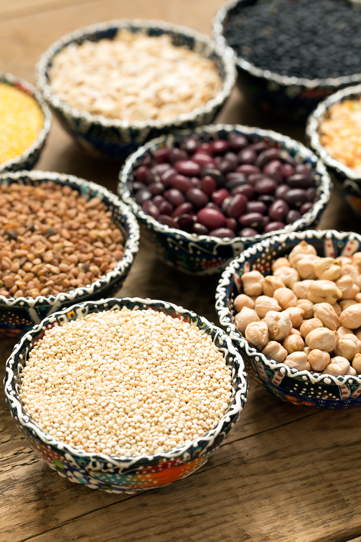 selection of various colorful cereal