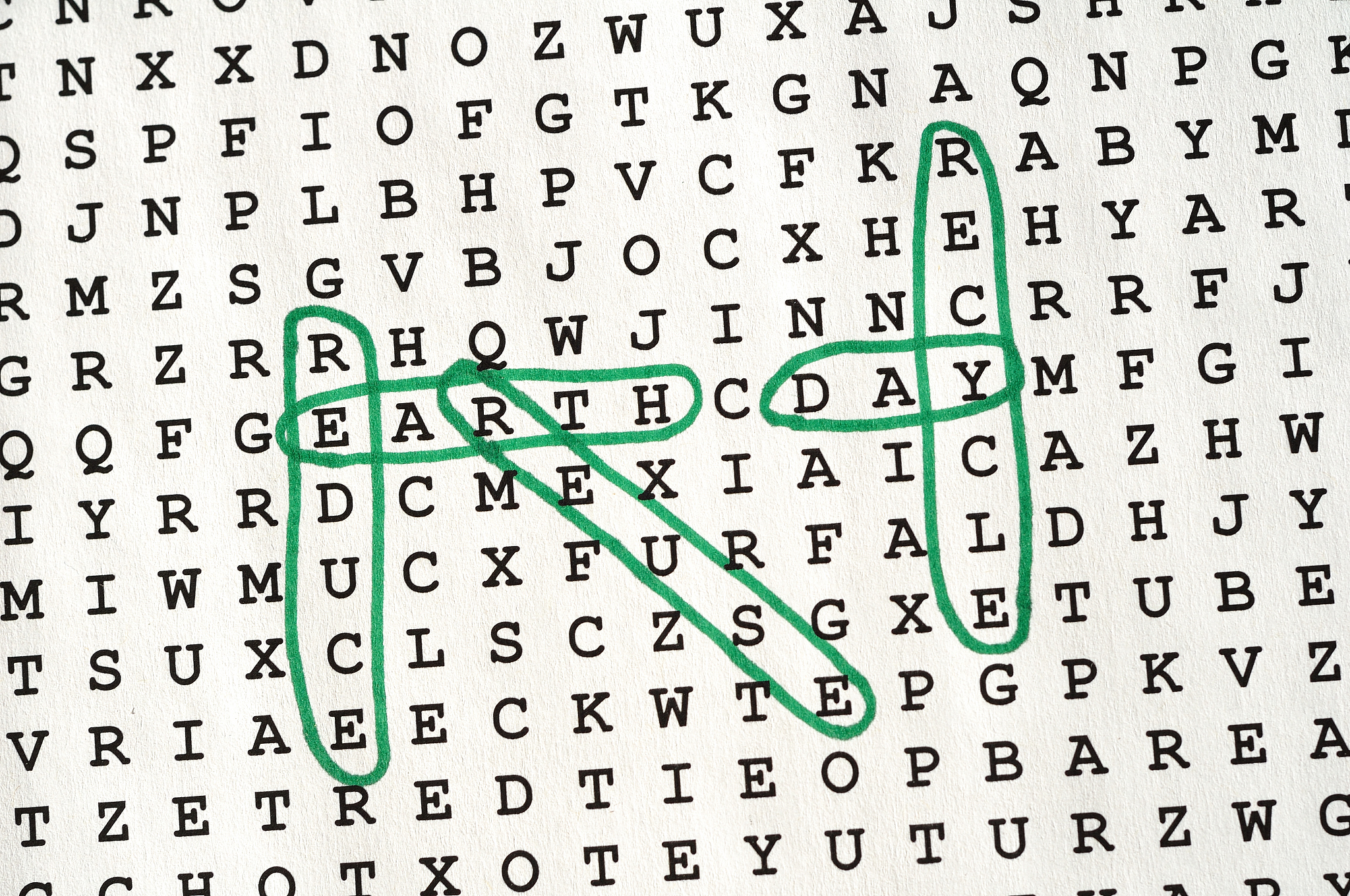 " earth day" word search puzzle
