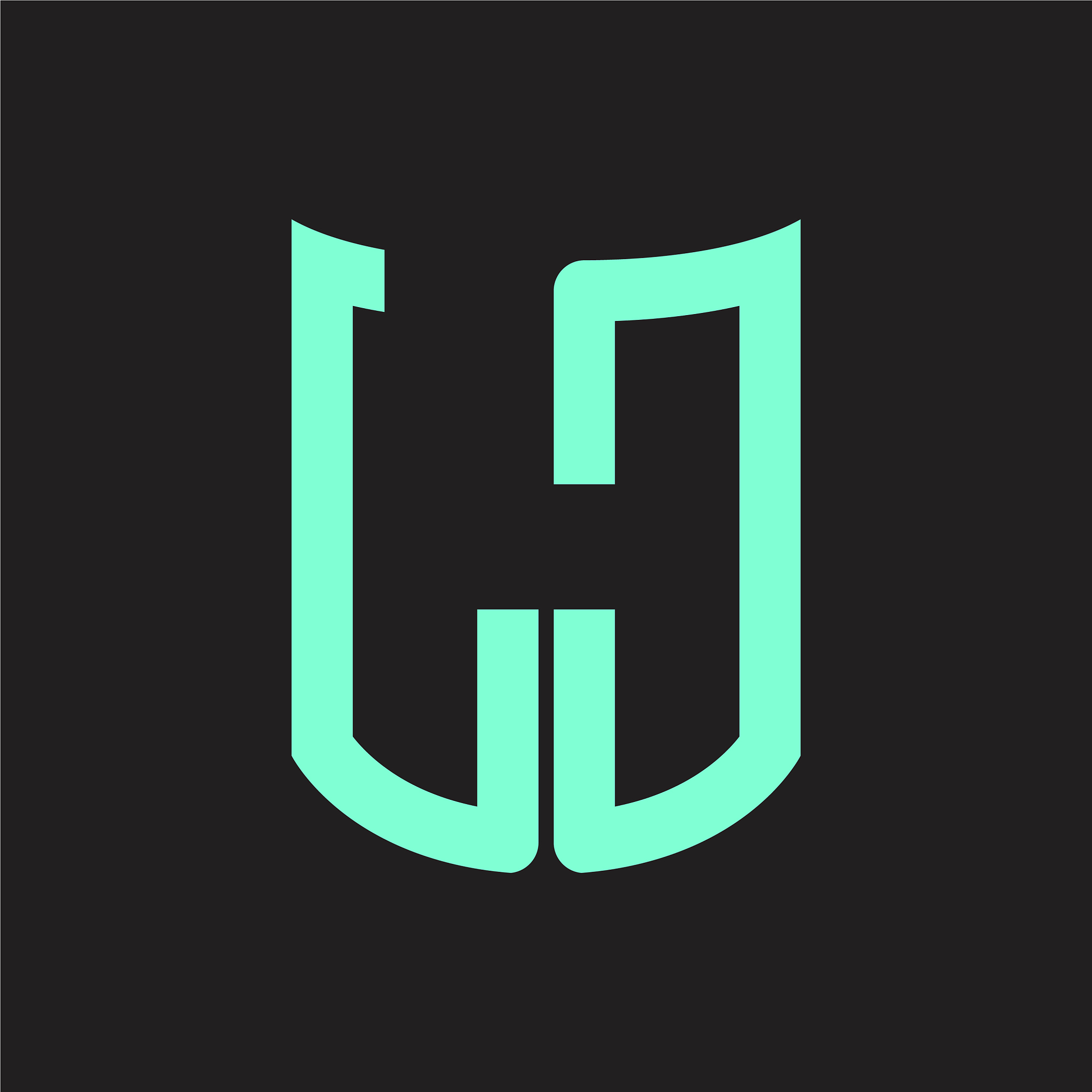 lc logo monogram with ribbon style design template