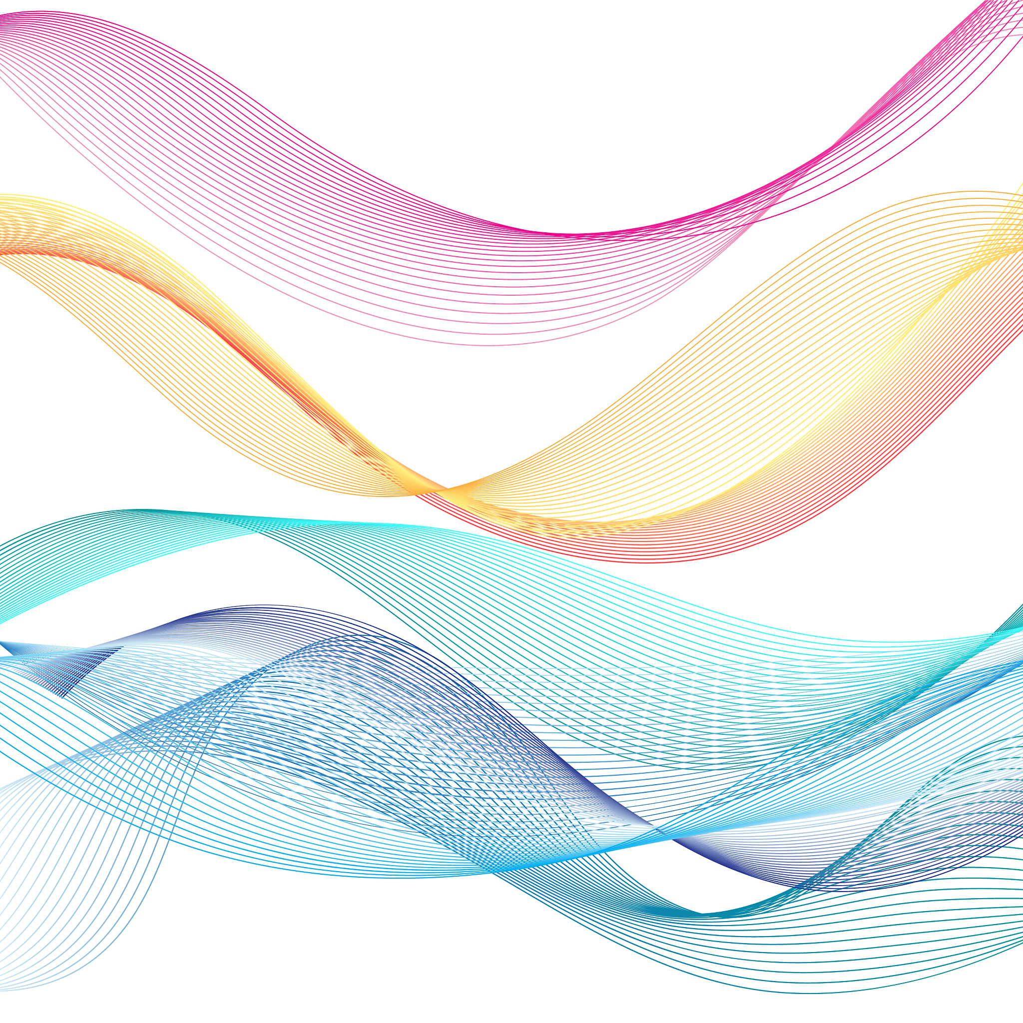 graphic color waves