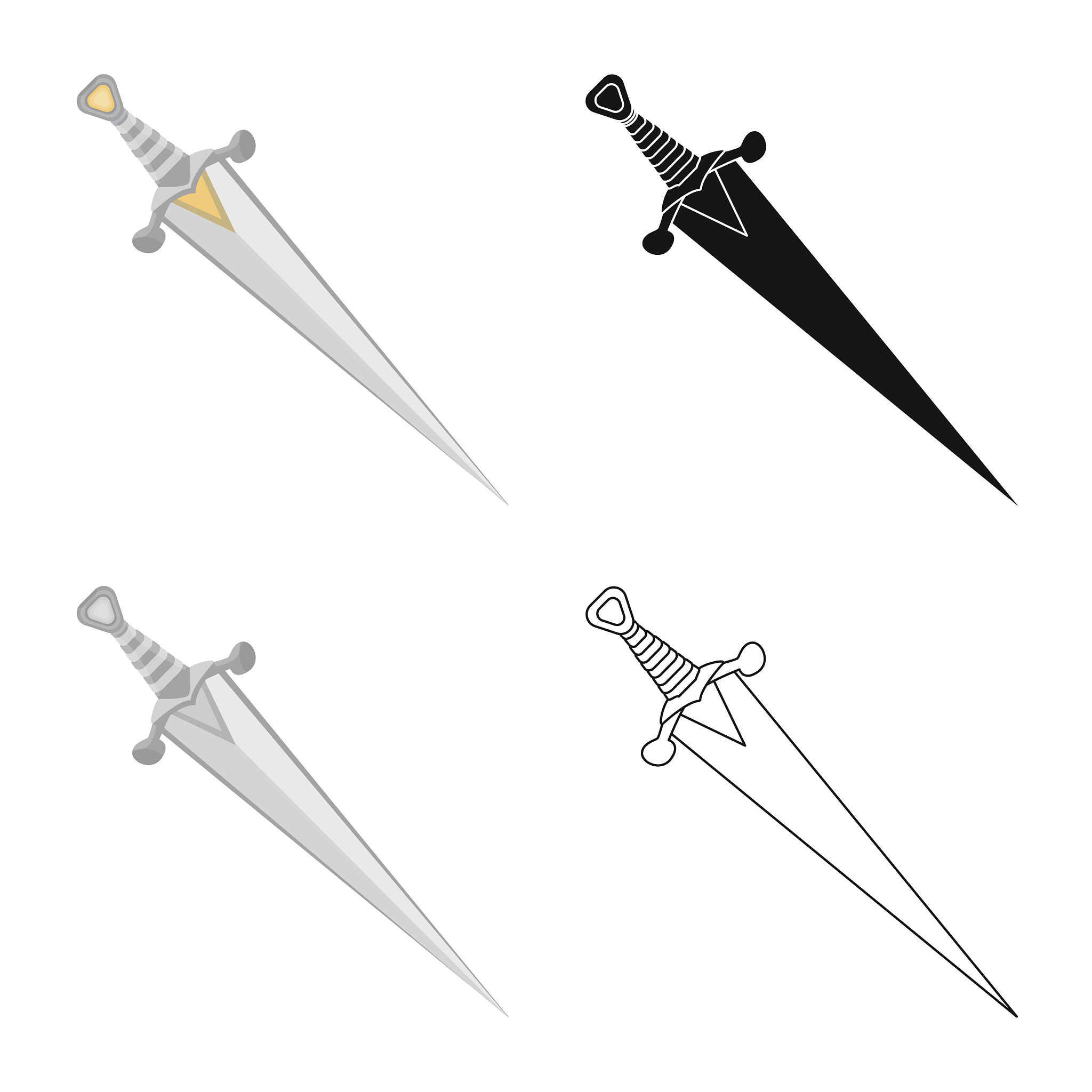 game and armor logo set of