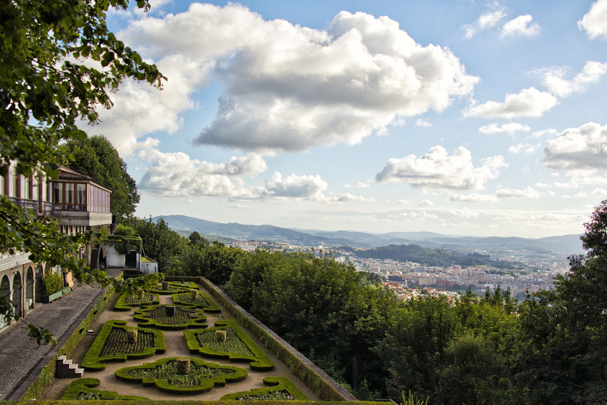 braga seen from bom jesus church, portugal