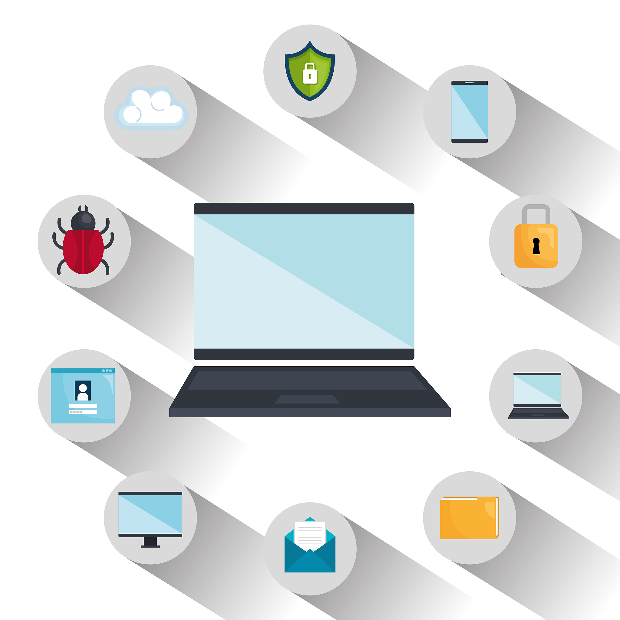 security system concept icons