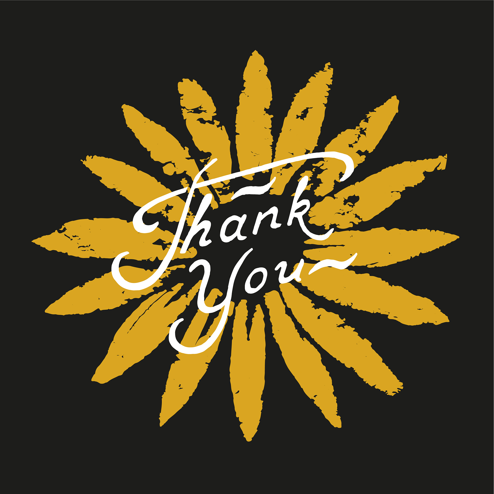 thank you lettering