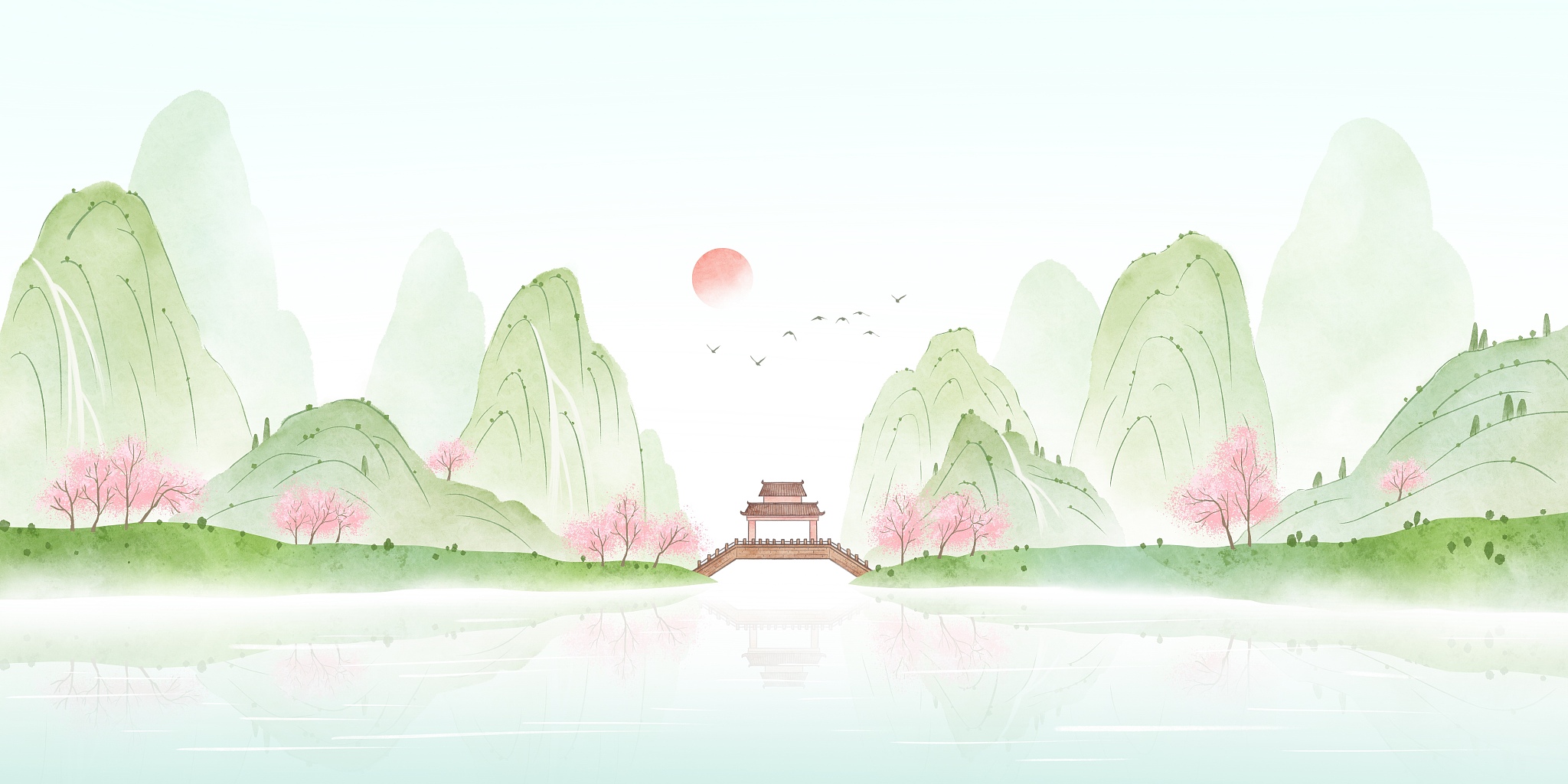 需要一个文案，描写春天50字，共8种