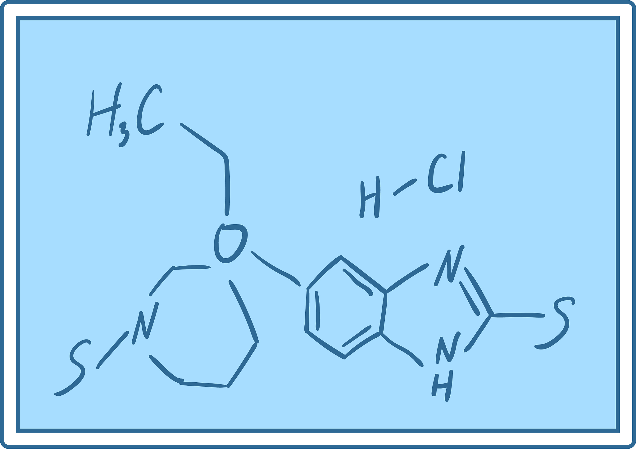 icon of chemistry formula on classroom blackboard