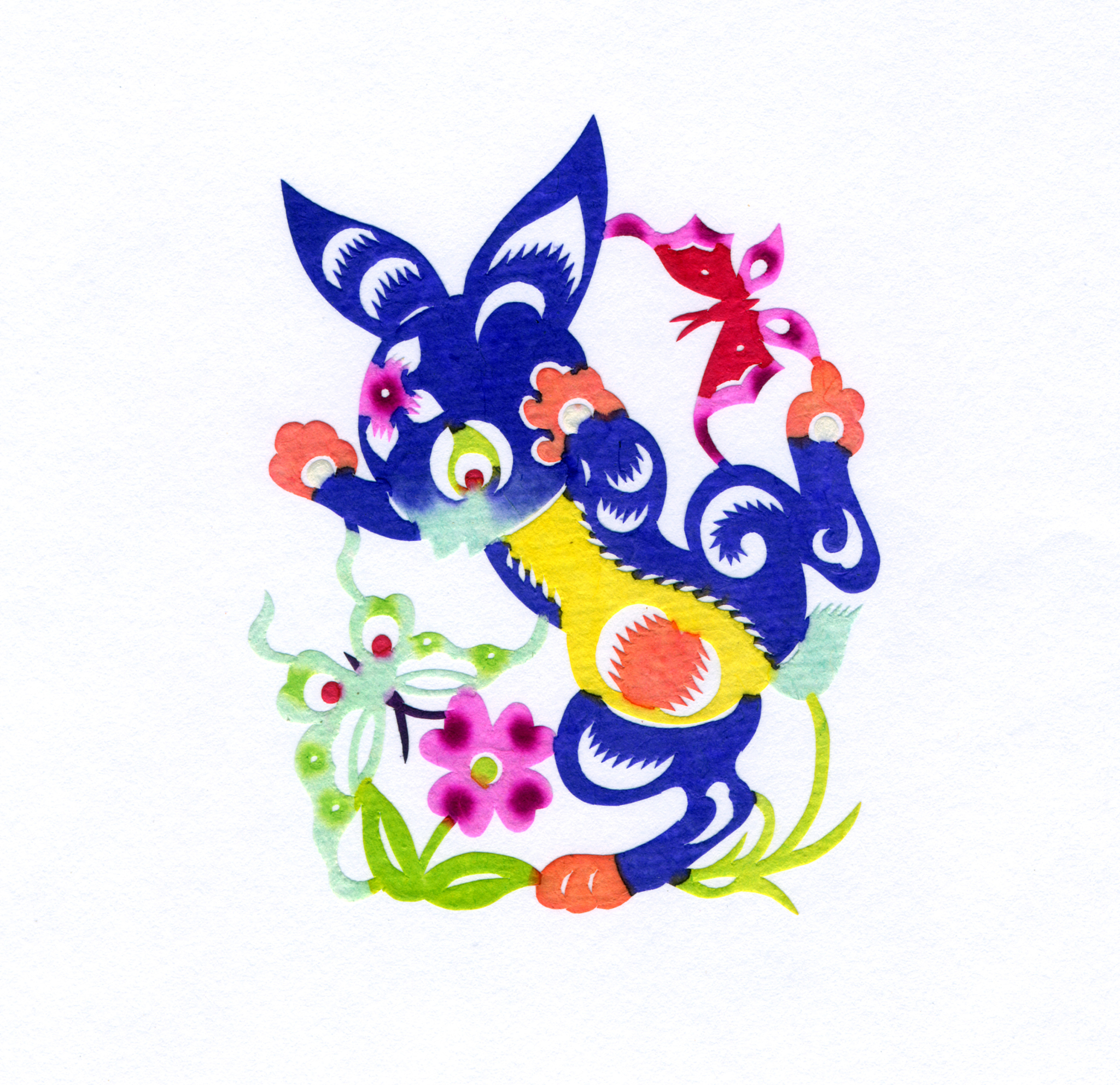 做一个兔子剪纸教程