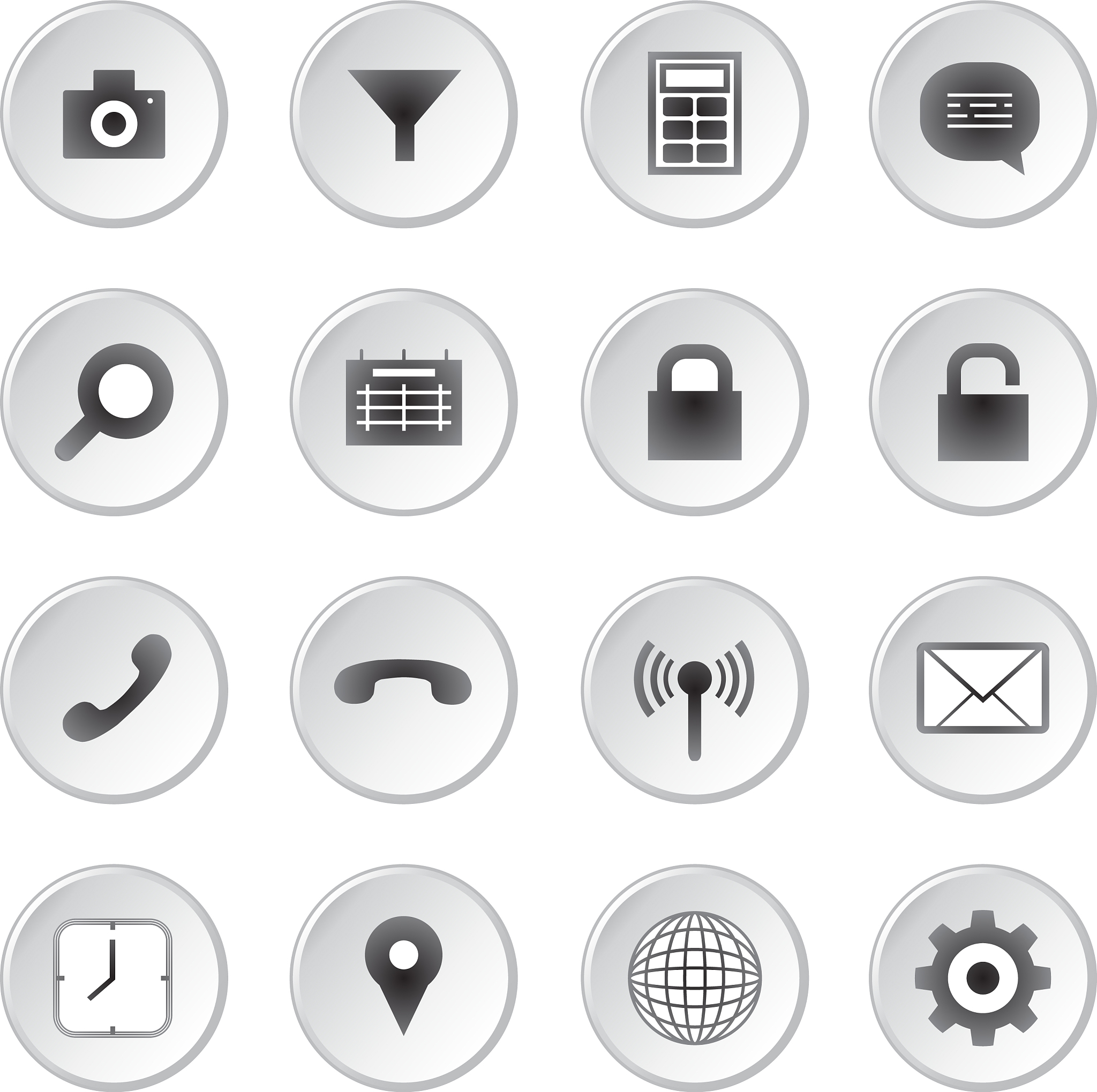 social media buttons