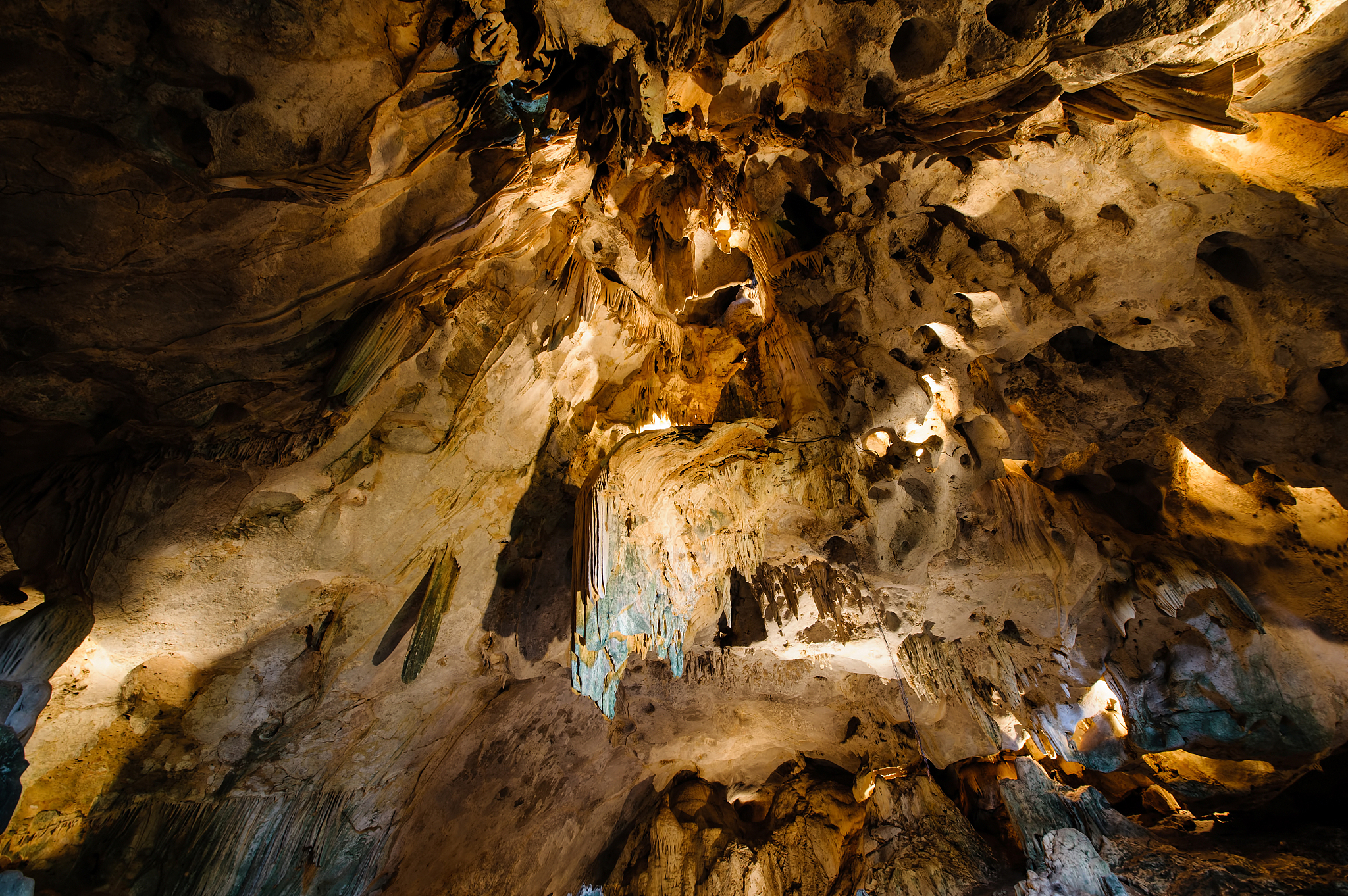 inside a cave somewhere in thailand