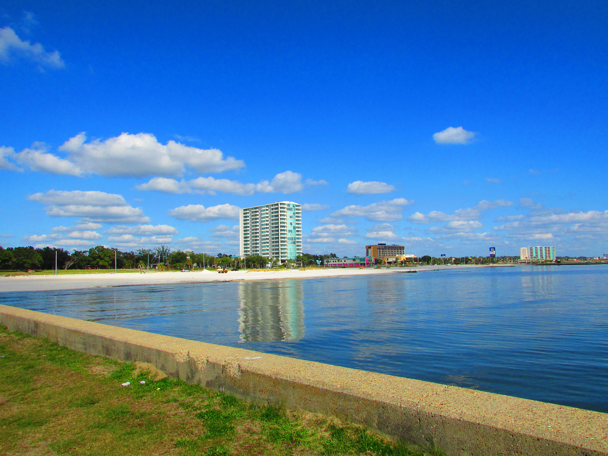 river by building against sky