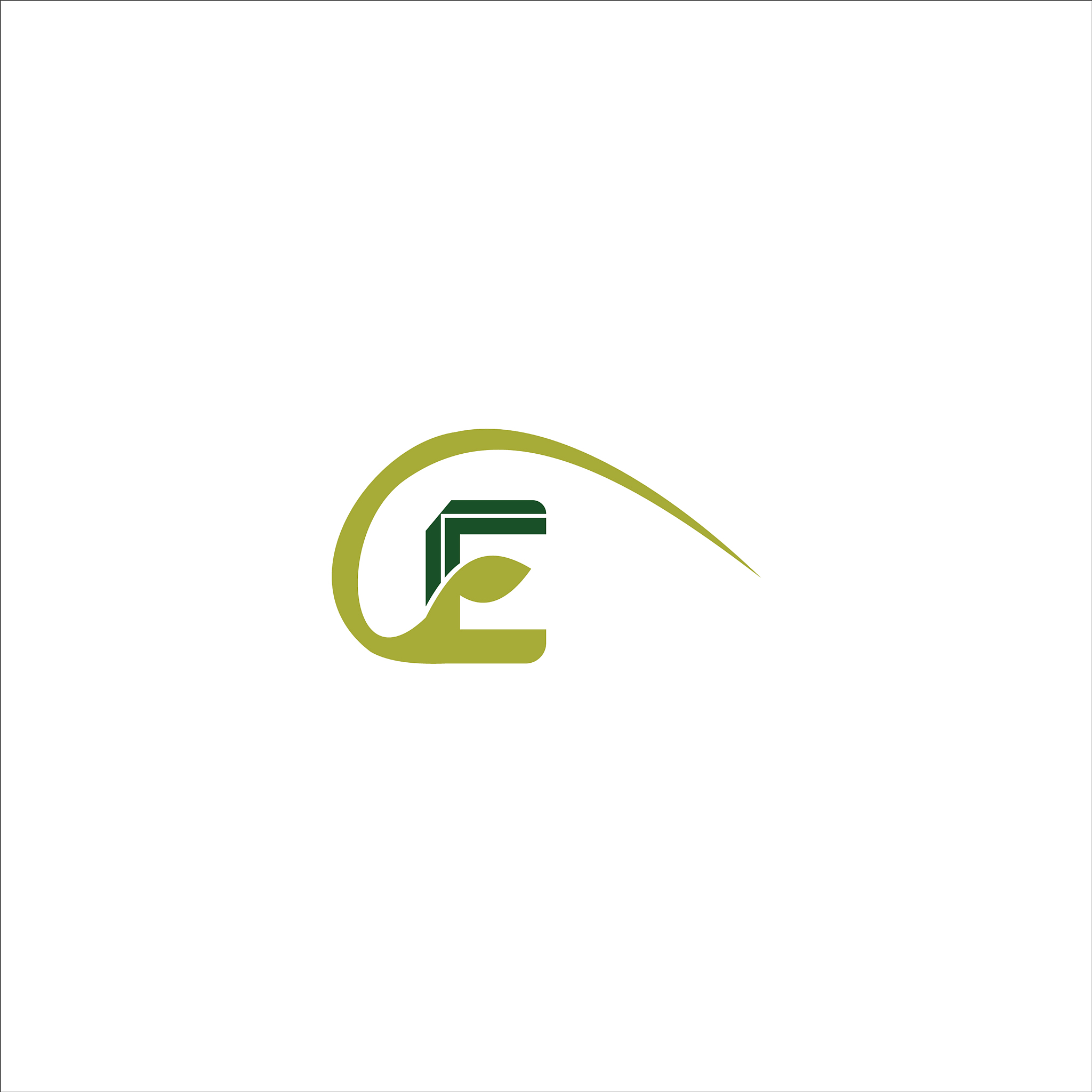 initial letter e logo concept design