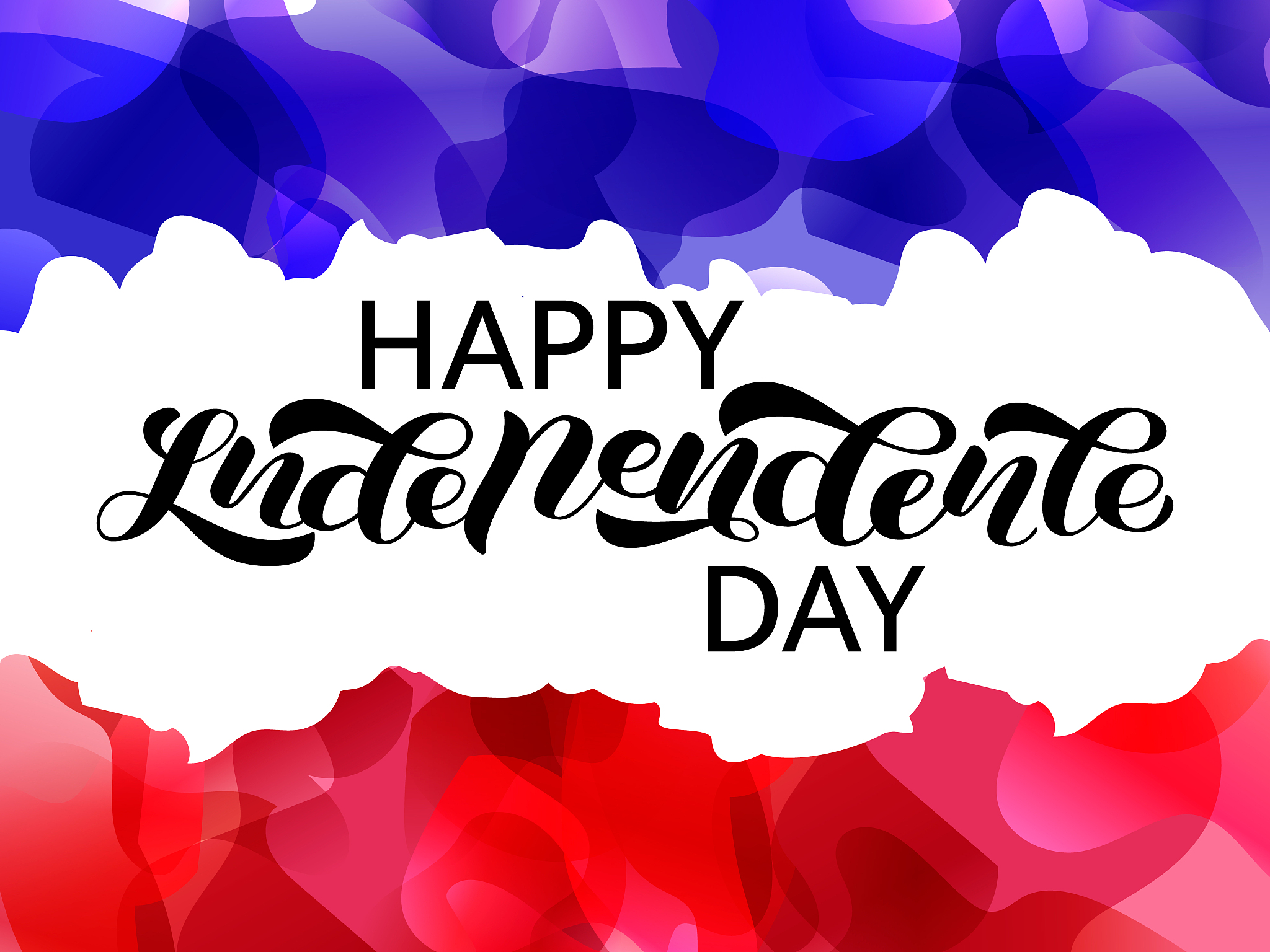 happy independence day lettering, fourteen of july. vector illus
