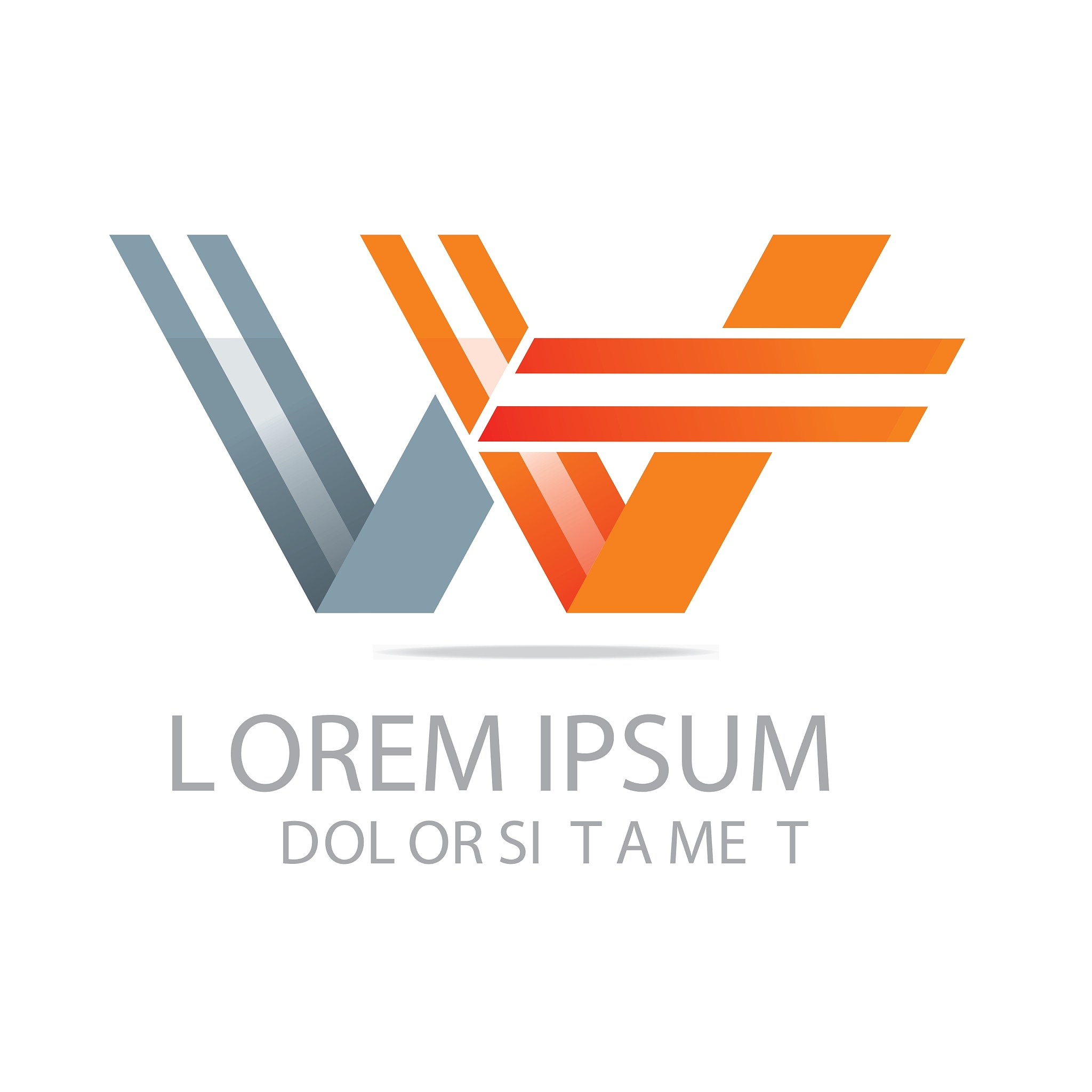w lettermark abstract business