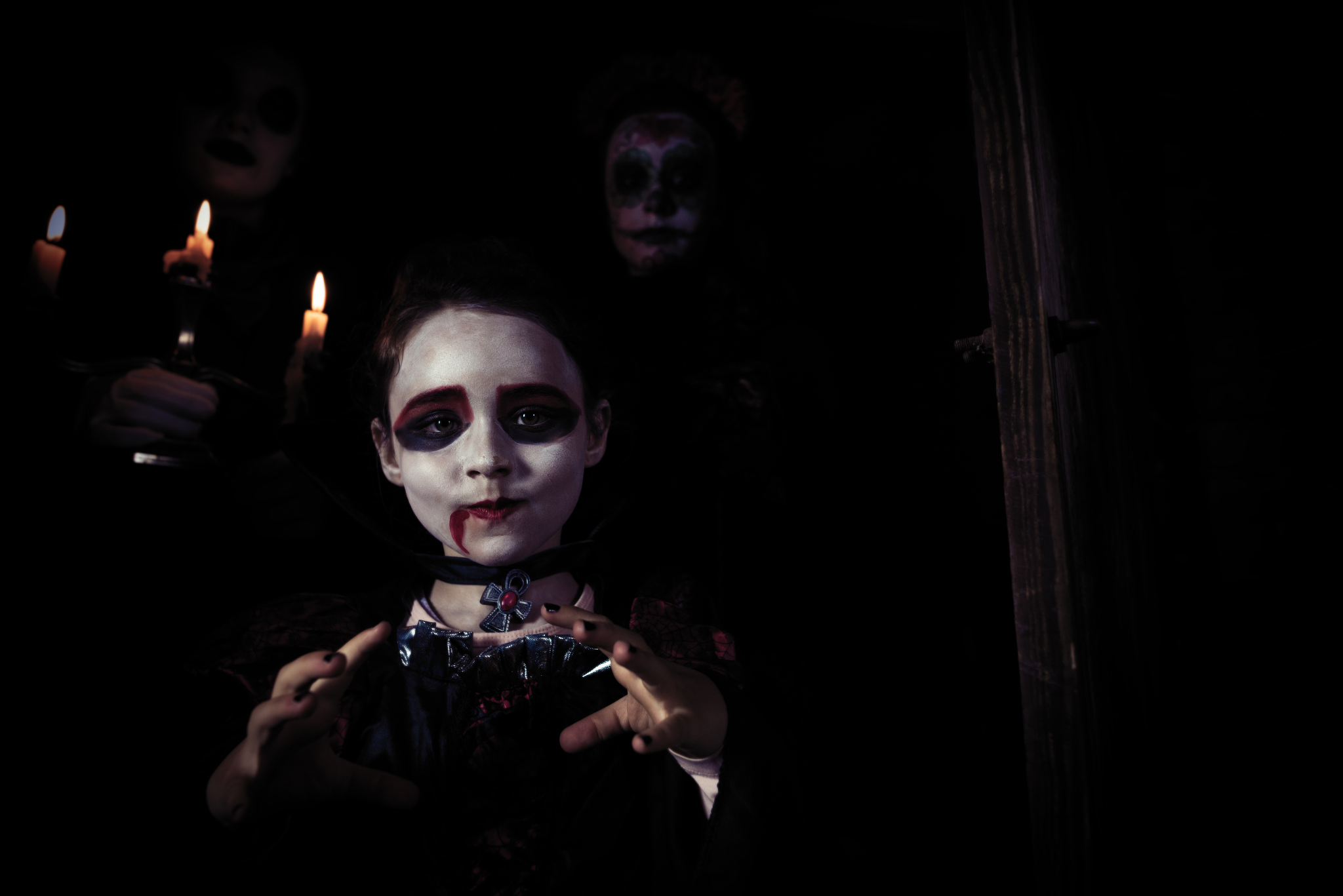 halloween with candleholder