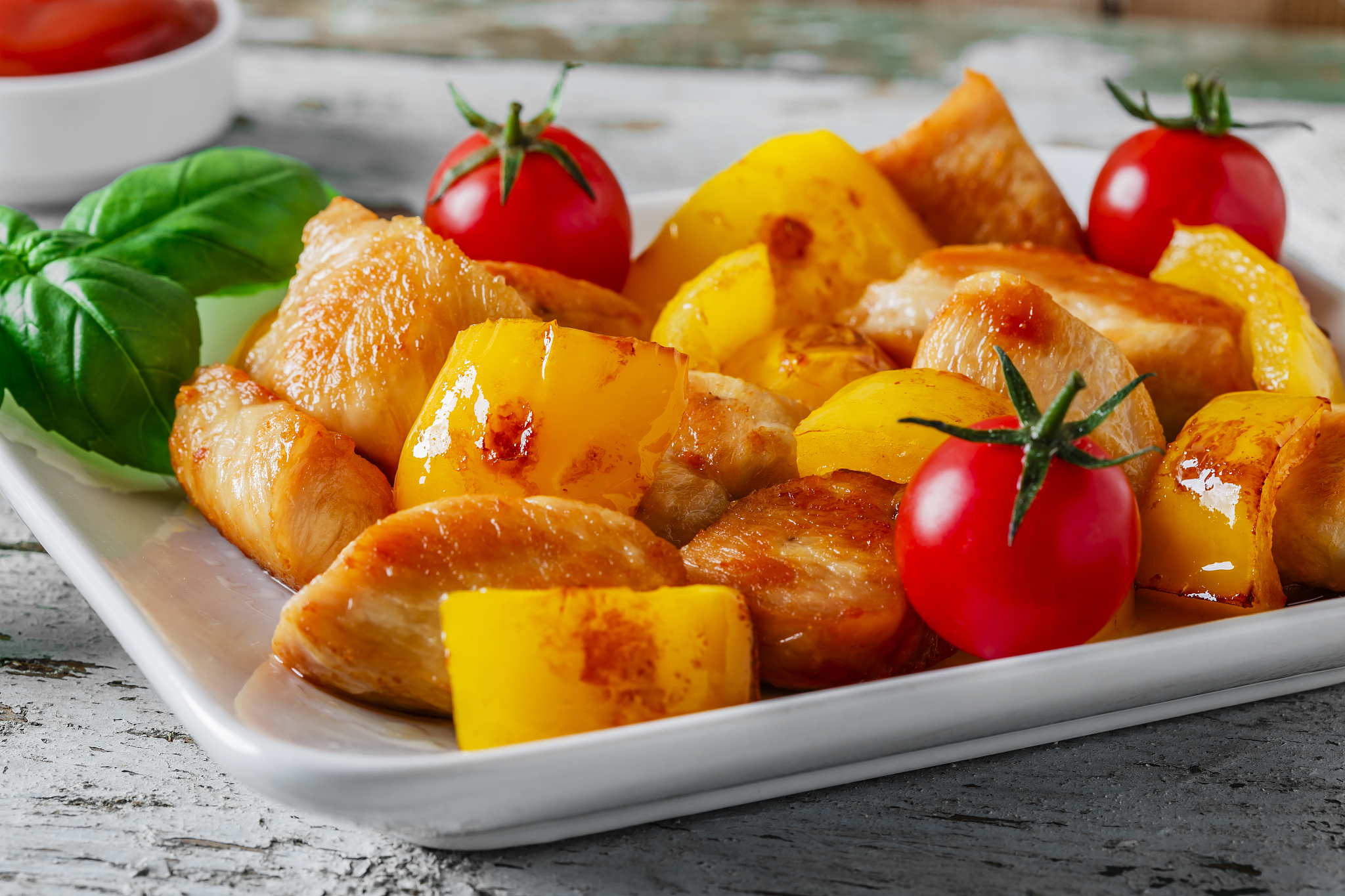 fried  chicken  fillet  with  pepper