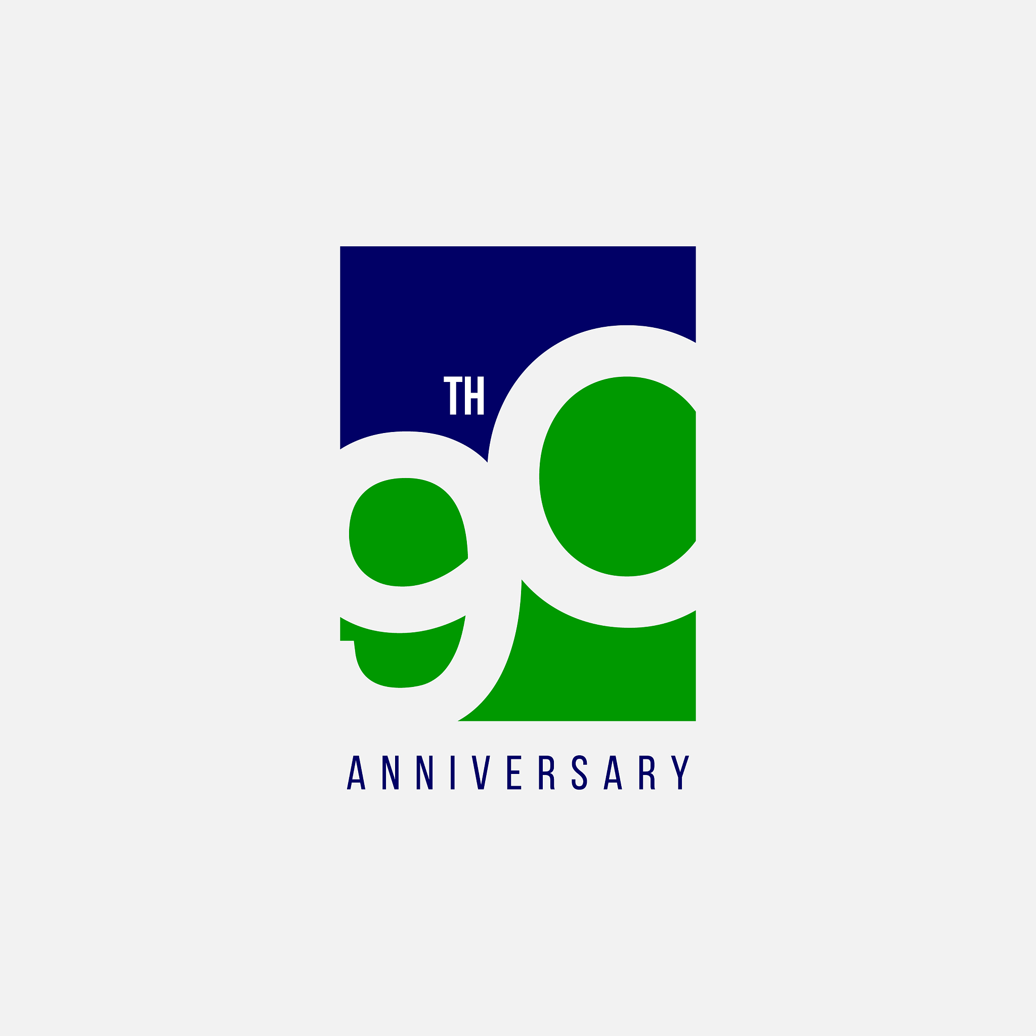 90 year anniversary template design