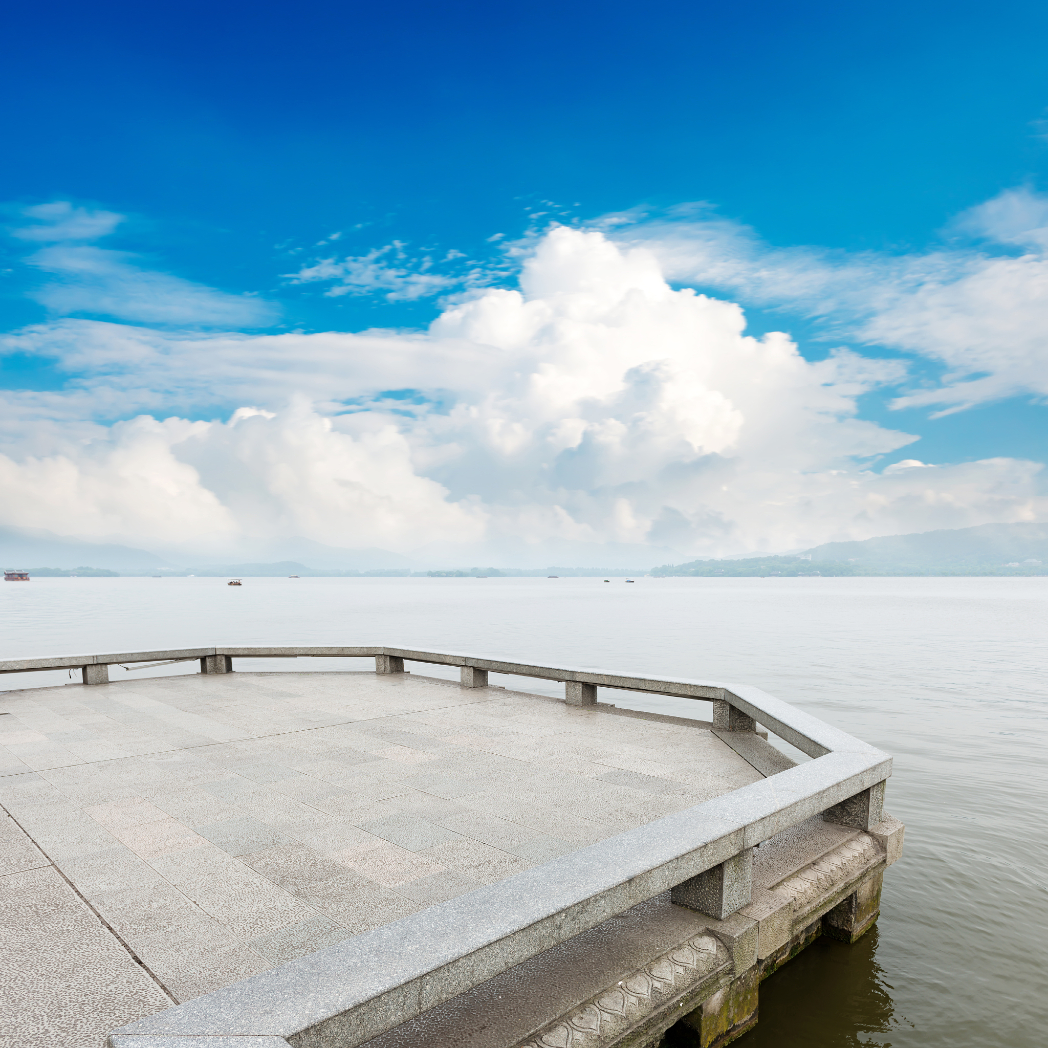 view on the enchanting west lake, hangzhou, china