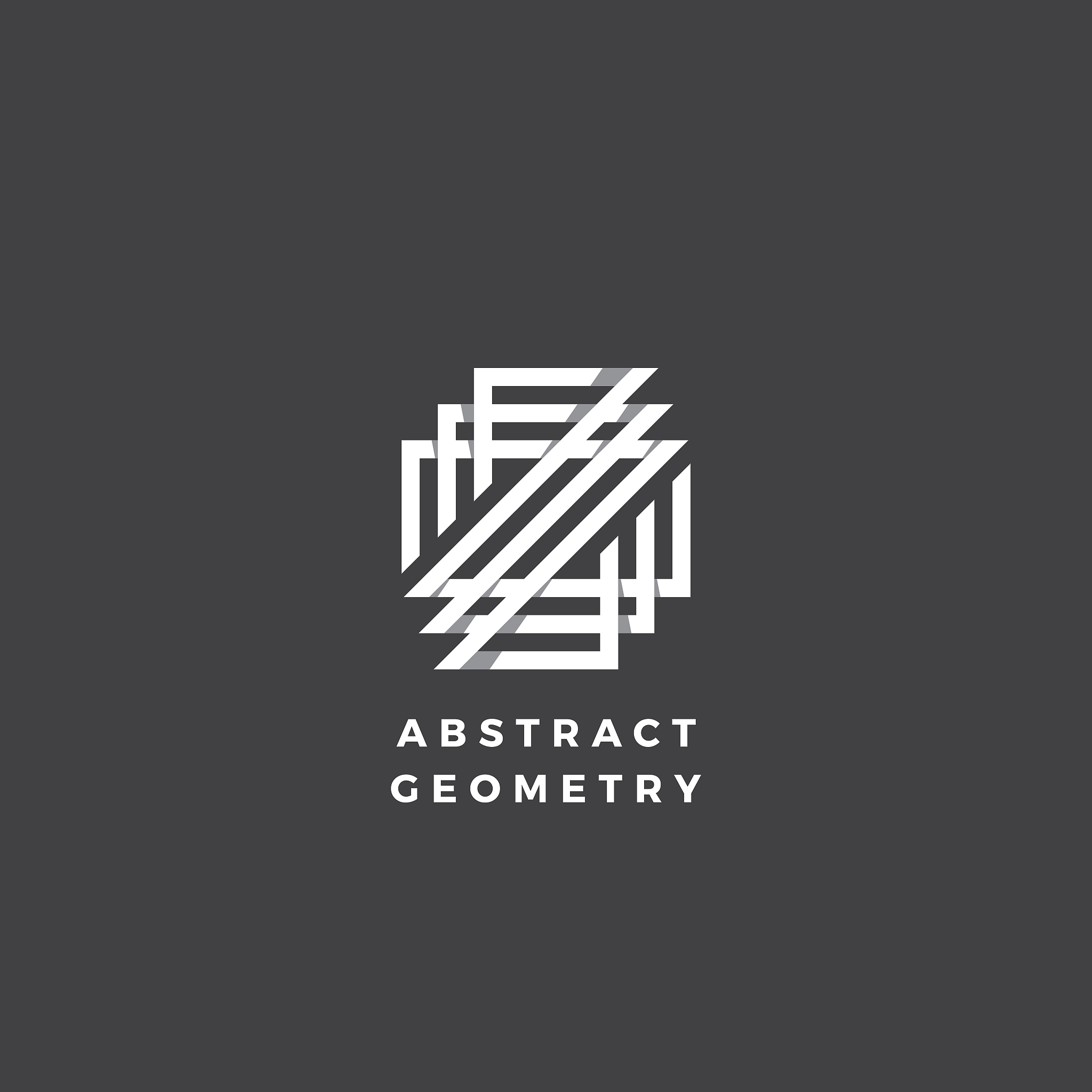 abstract geometry minimal sign symbol or