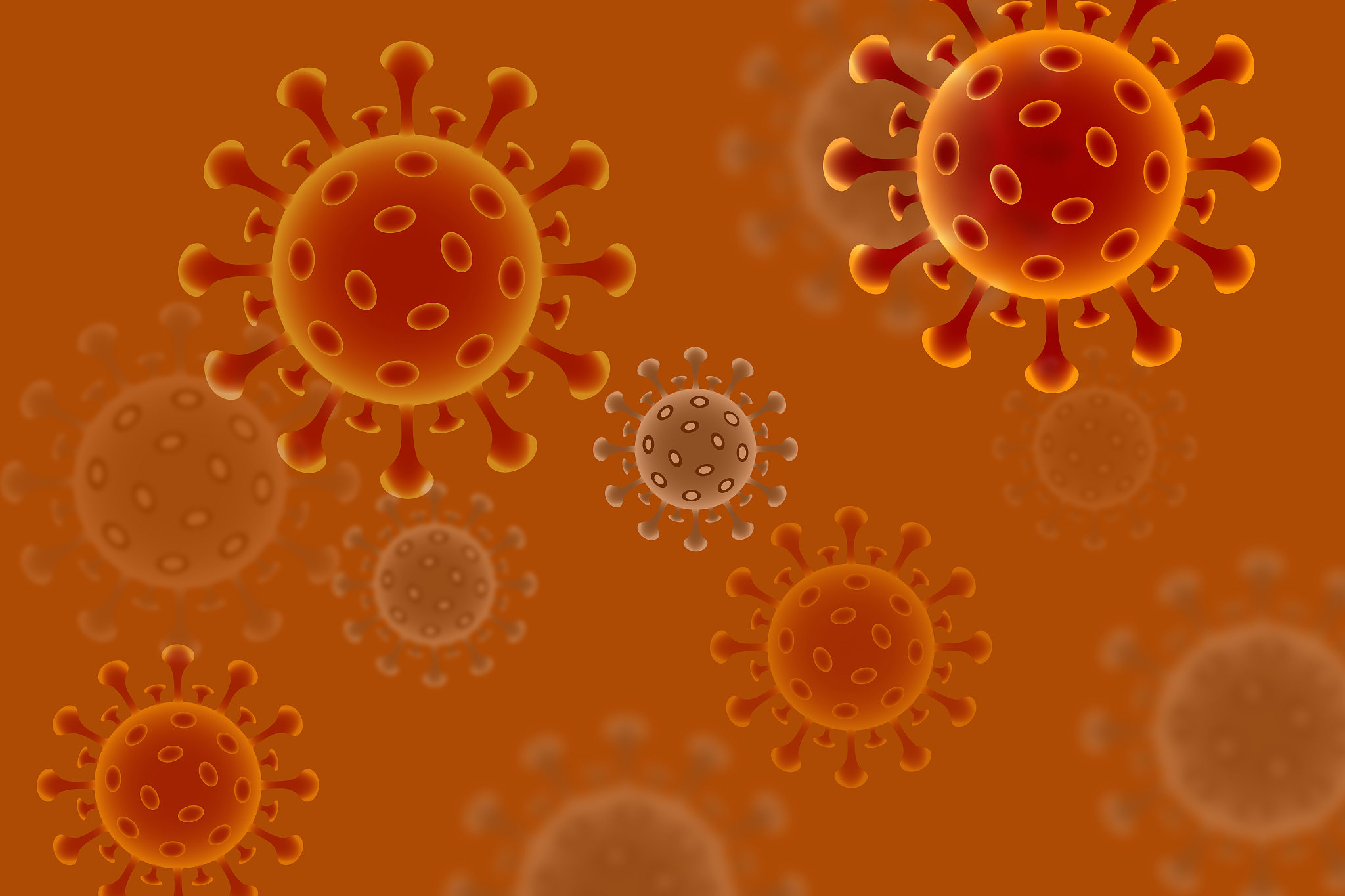 coronavirus outbreak and coronaviruses influenza background as d