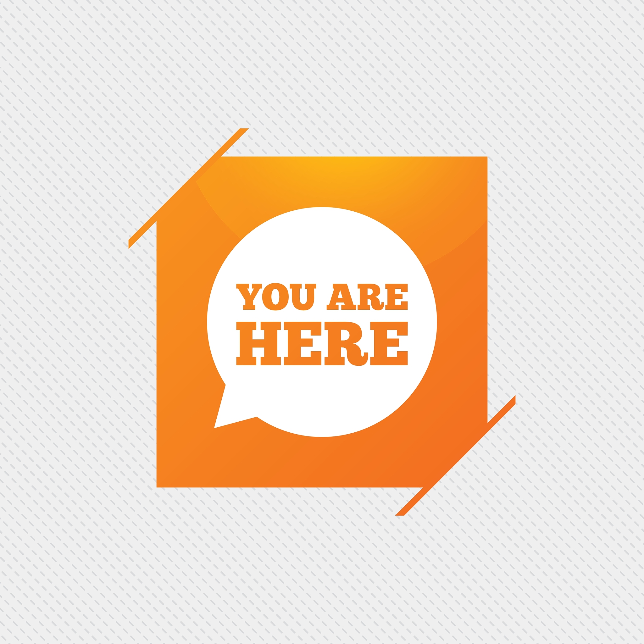 you are here sign icon info speech bubble