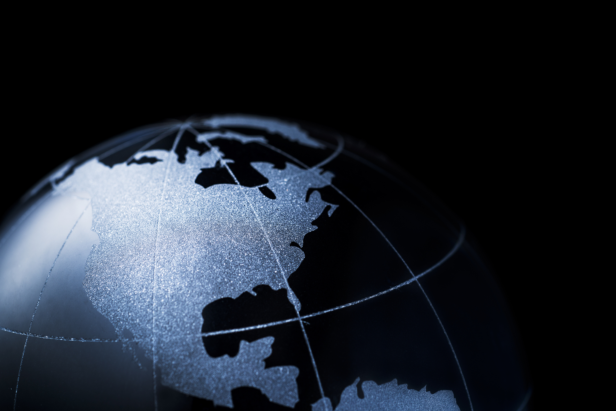 glass globe - north america
