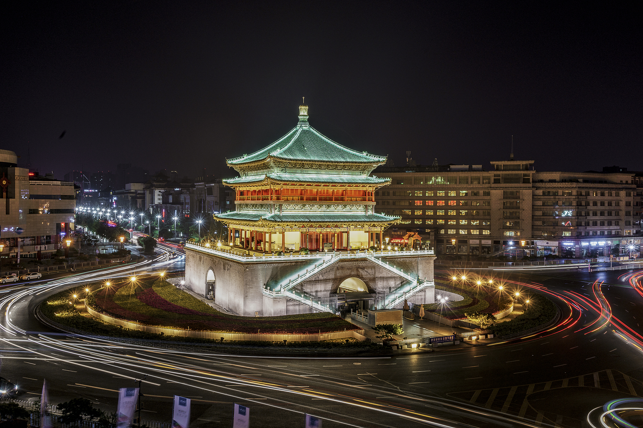 西安钟楼夜景