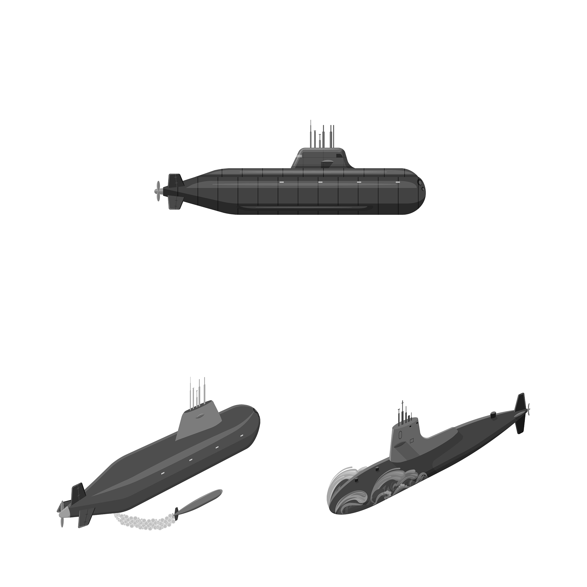 army and deep icon set of