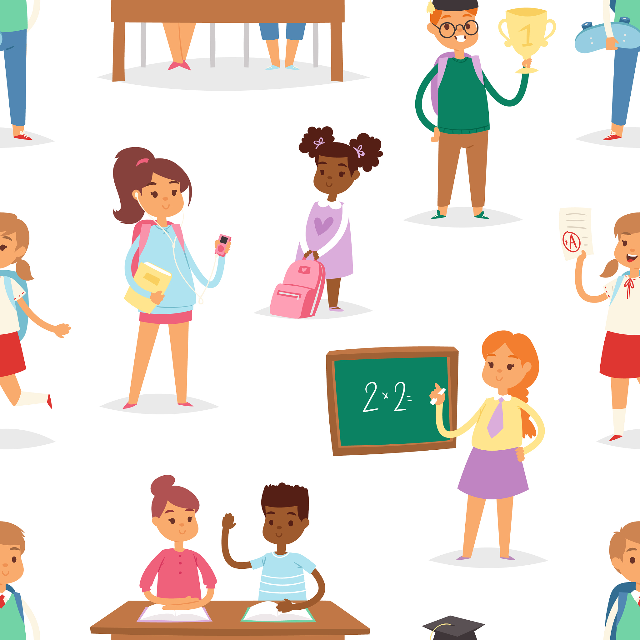 back to school kids boys and girls children school