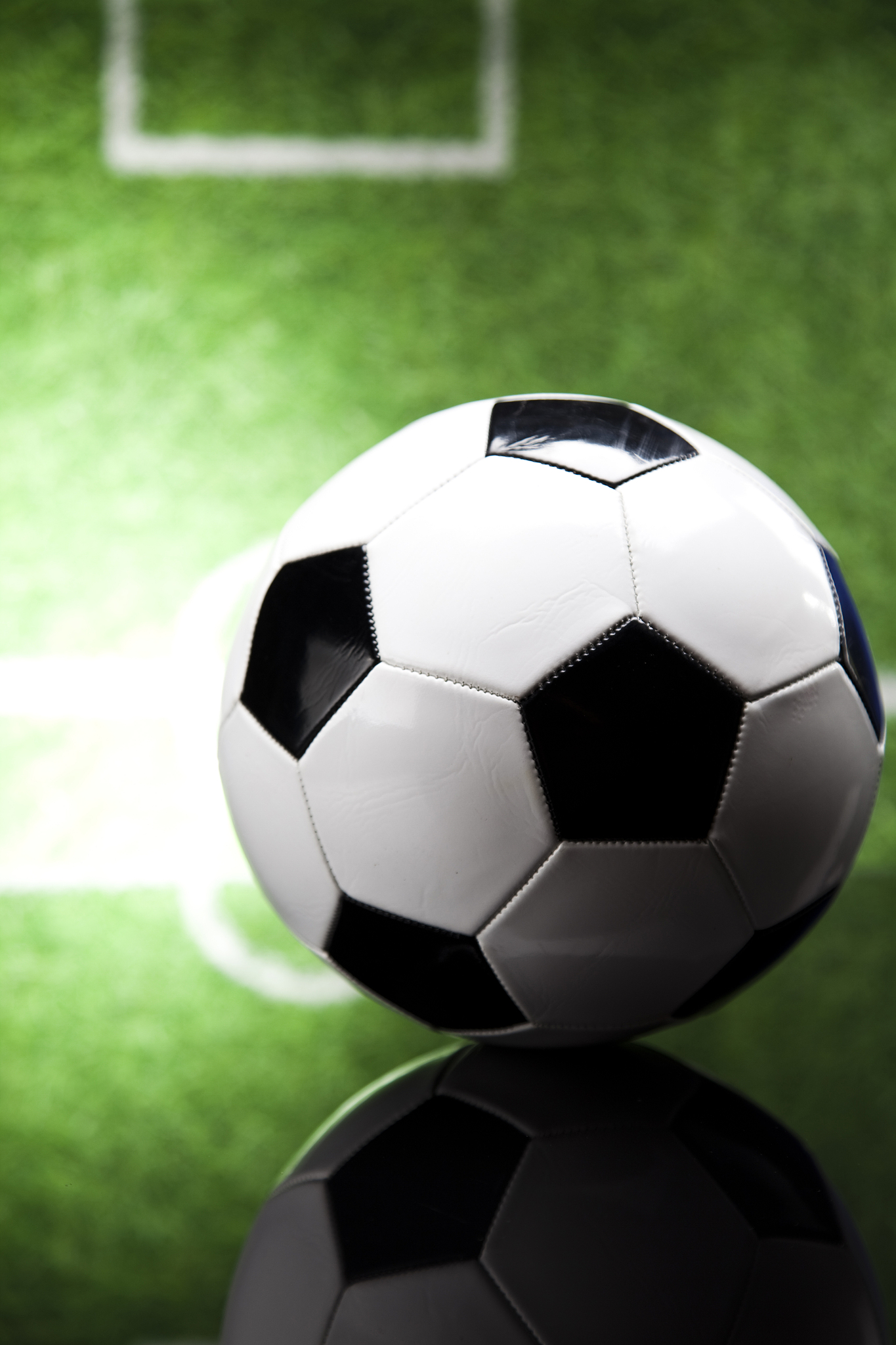 classic black white soccer ball