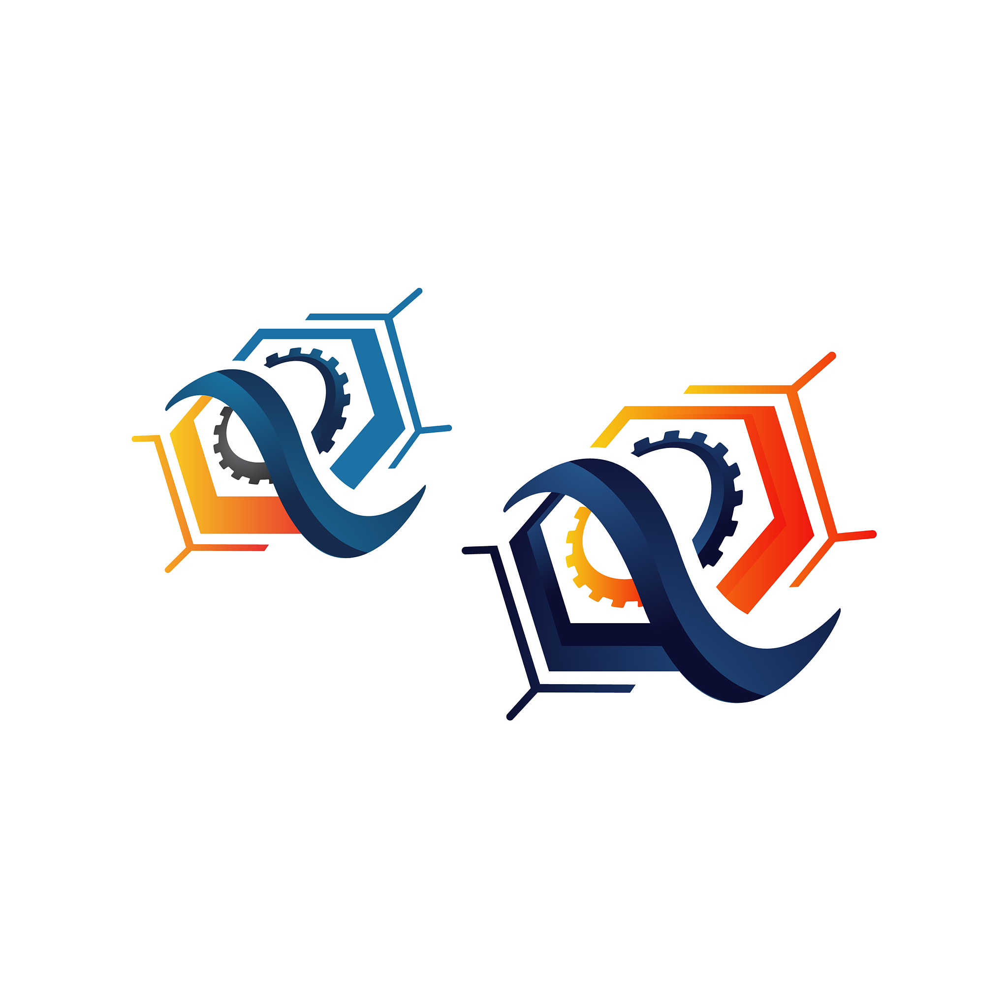 creative stylish letter q logo design