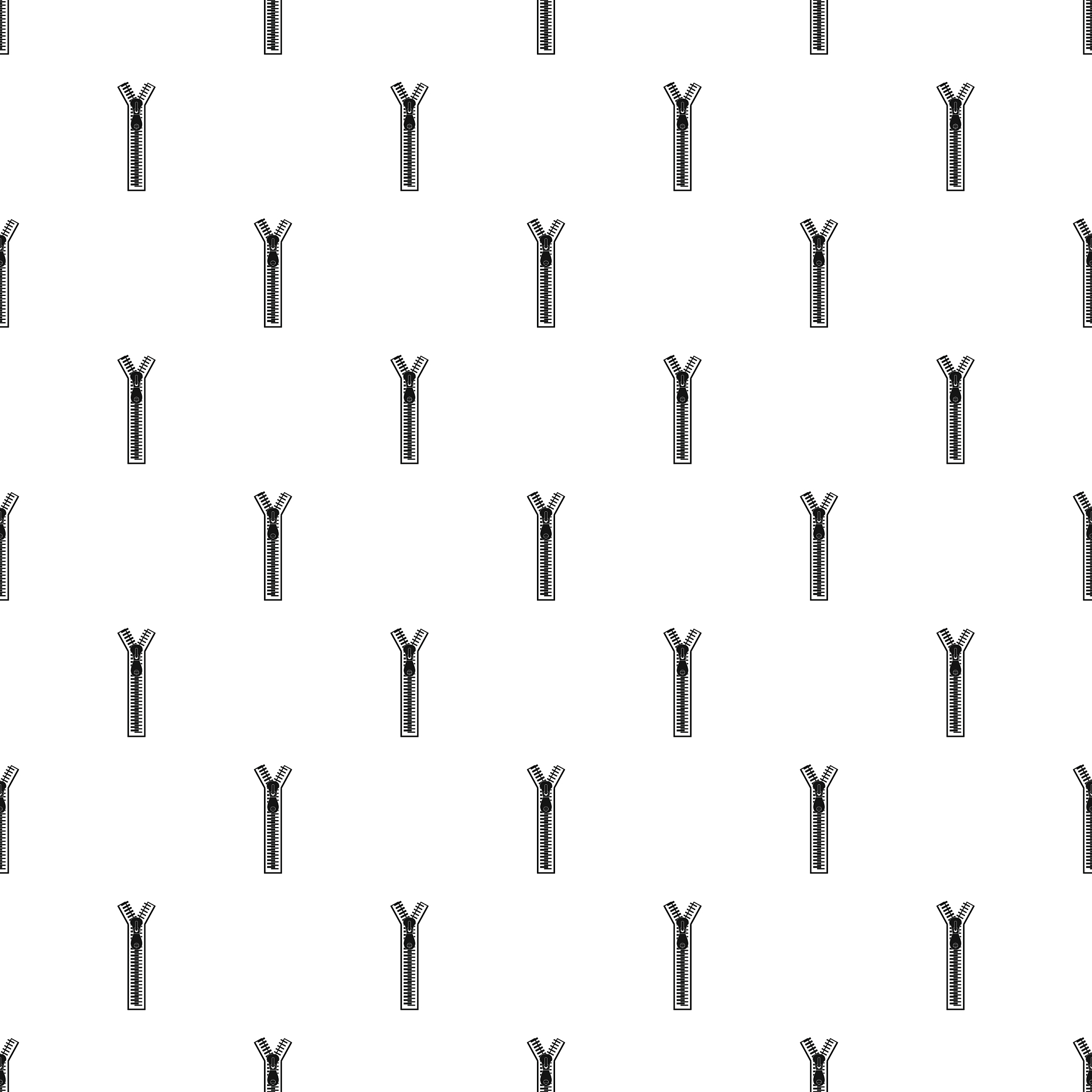 half opened zip pattern seamless