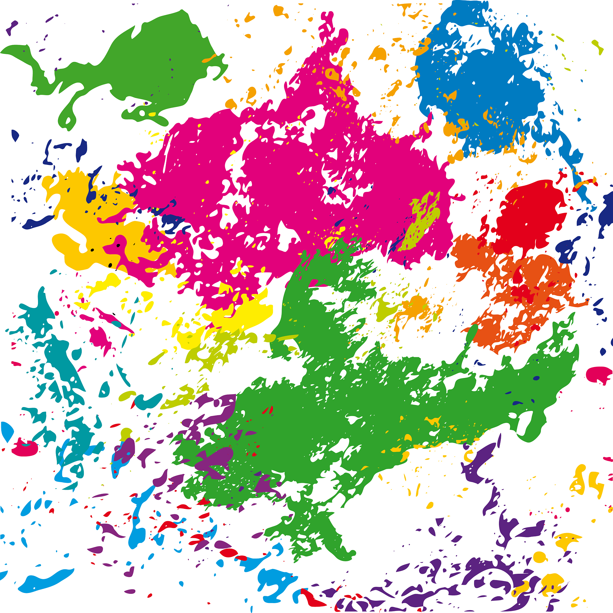 bright colored spots