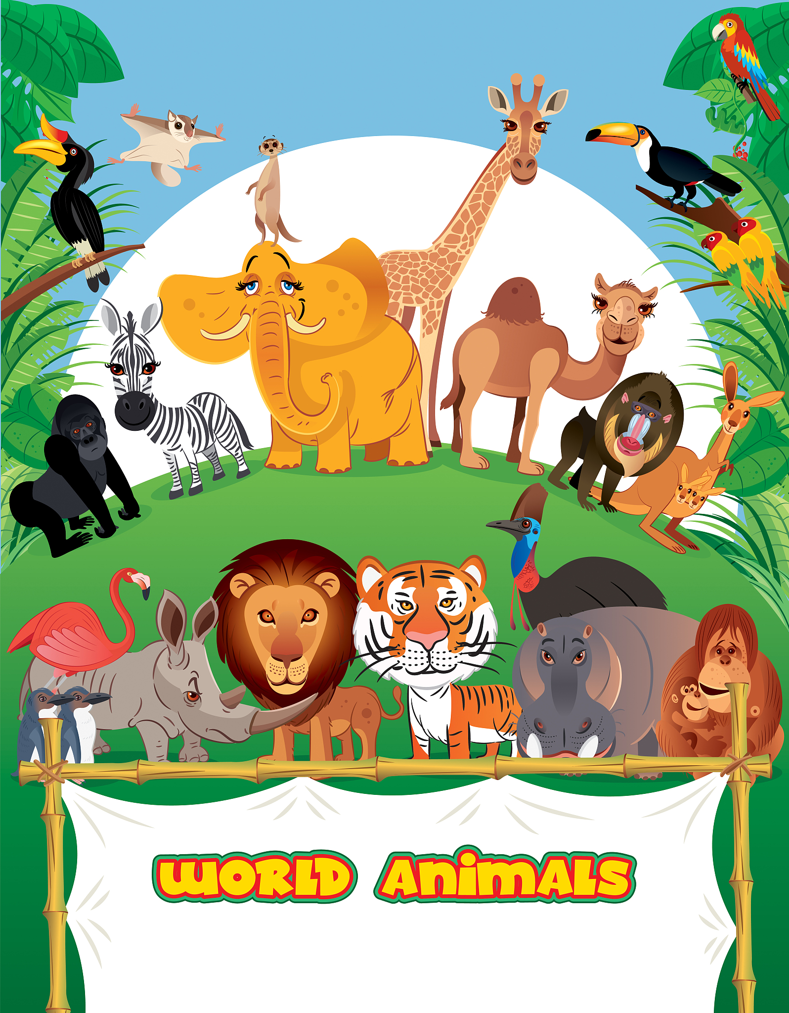 奇妙的动物园之旅 - 大象、狮子、熊猫，你都见过吗？