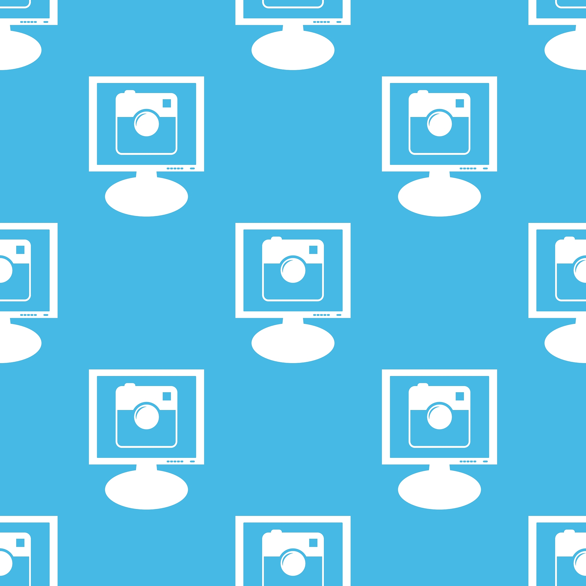 square camera monitor pattern
