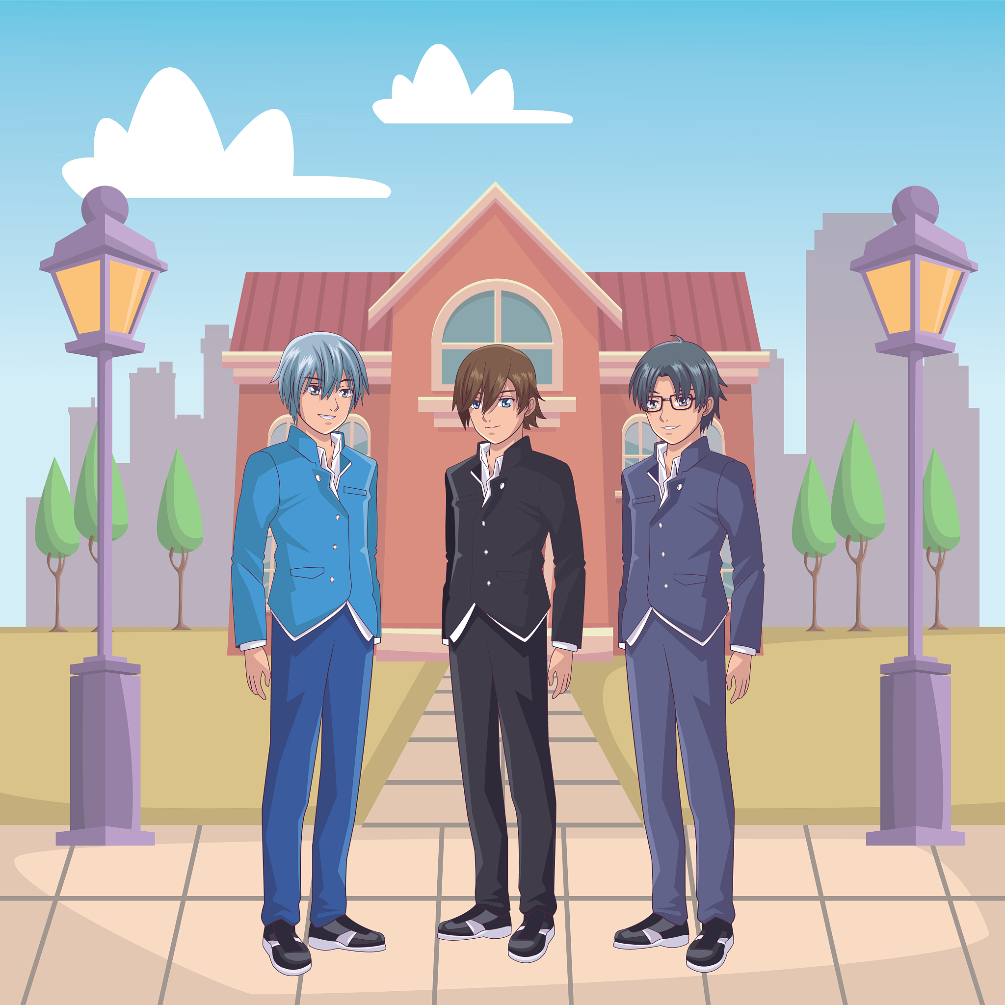 帮我找一个日本动漫男主角为一个弟弟一个哥哥第一步哥哥教弟弟给姐姐第二部有兄弟两一起有操场有姐妹在16年以前