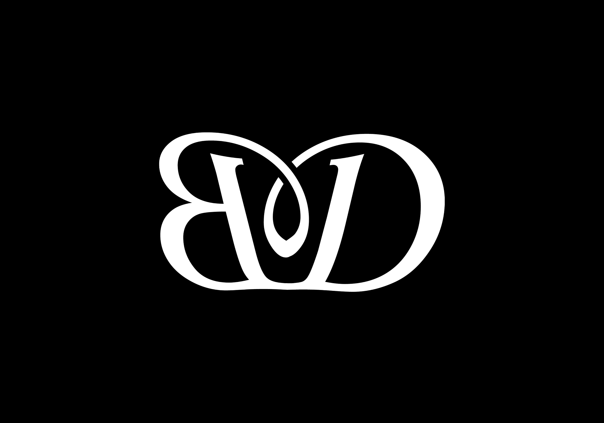 initial monogram letter b d logo design template