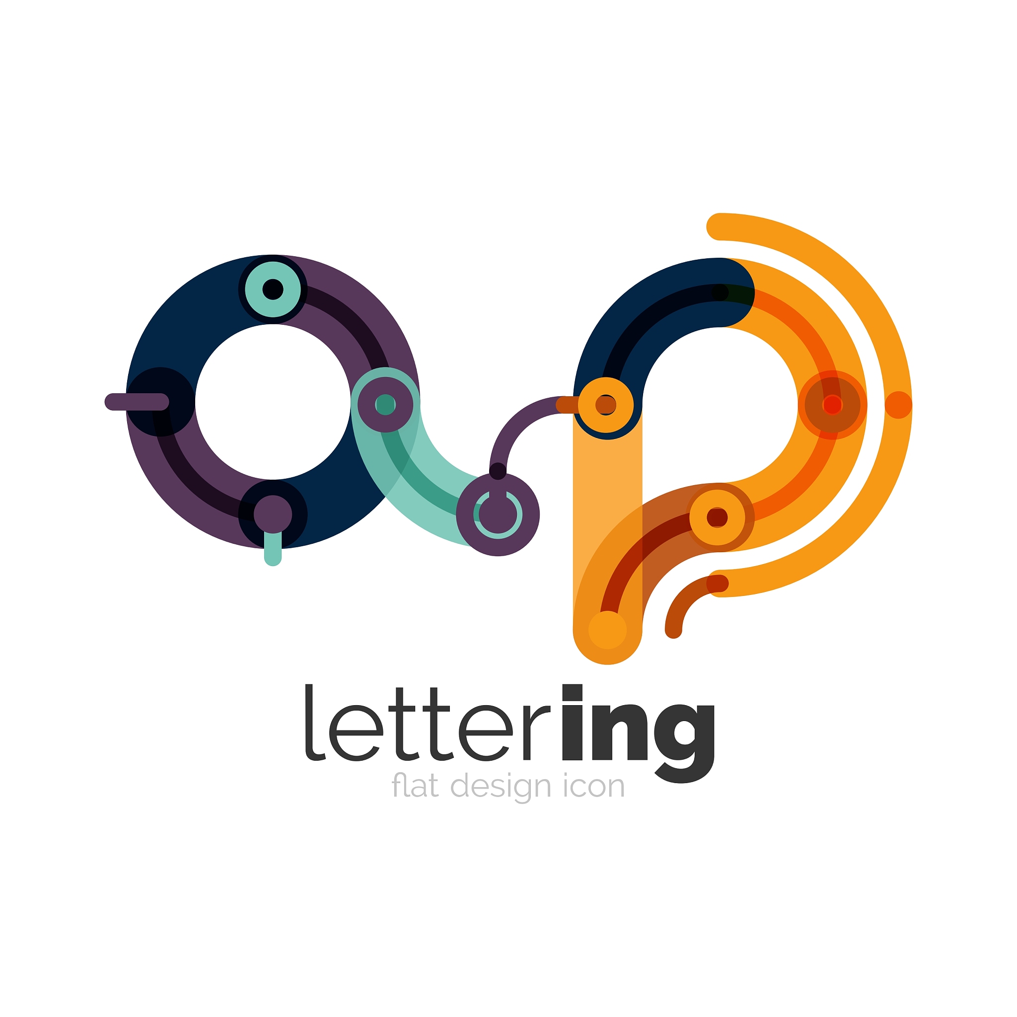 letter logo business icon
