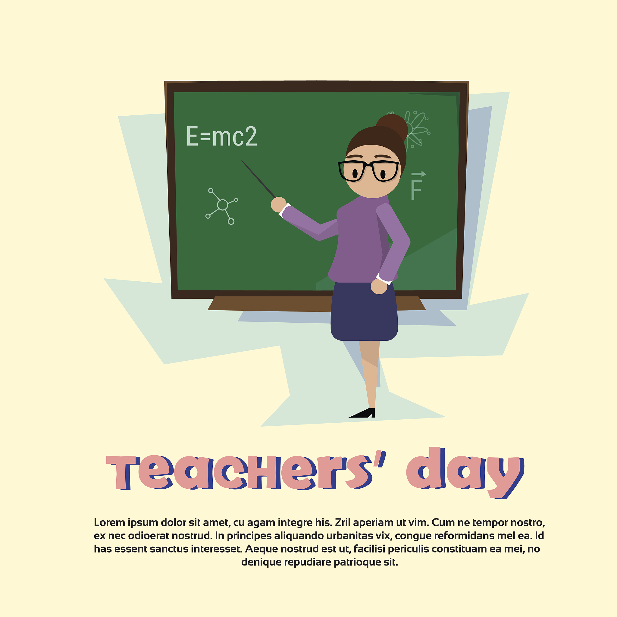 teacher day holiday woman school class board