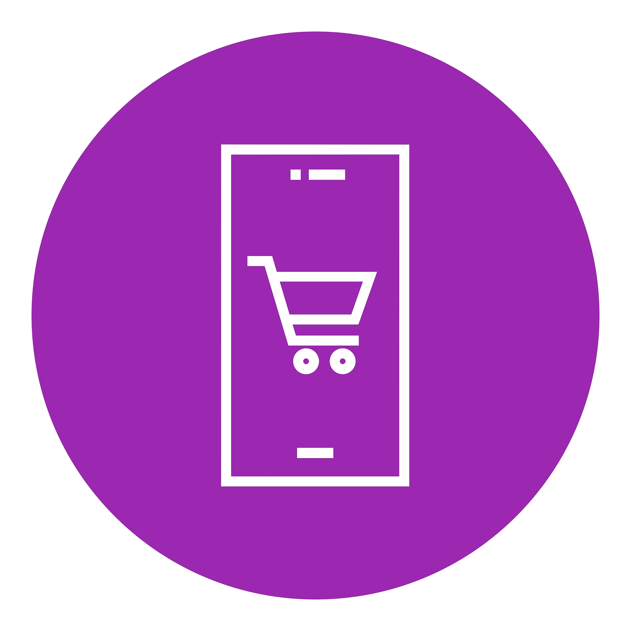 online shopping line icon