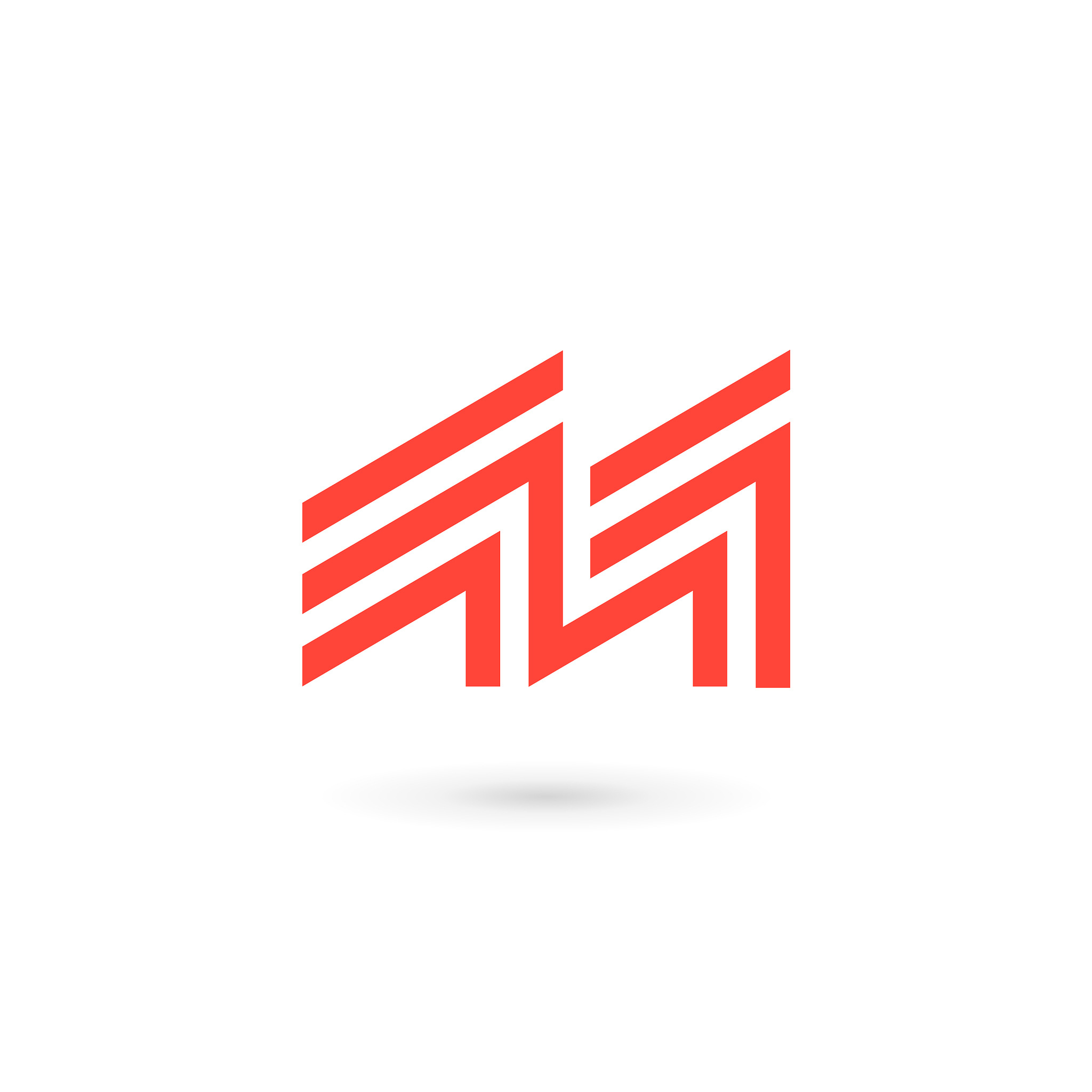 letter m logo icon design template elements