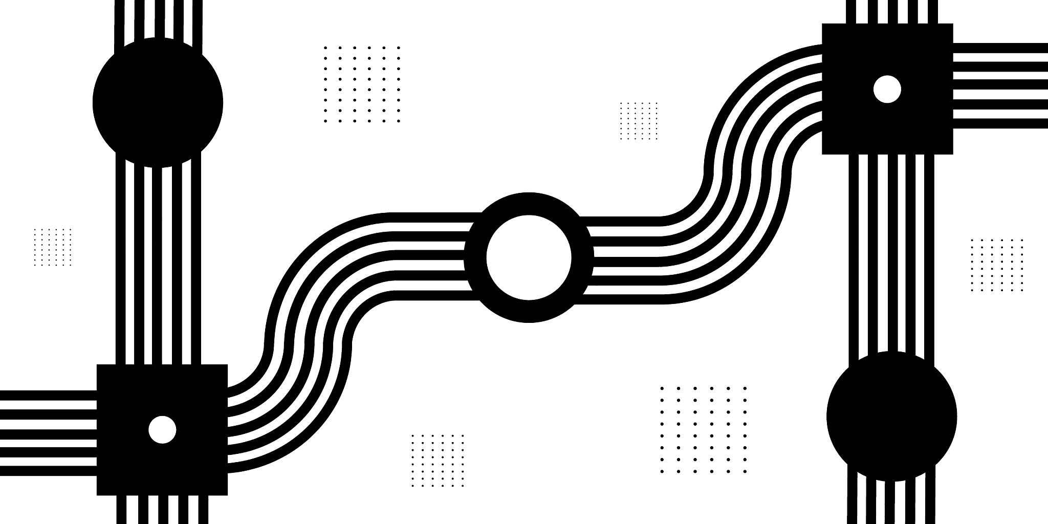 black and white geometric grid template
