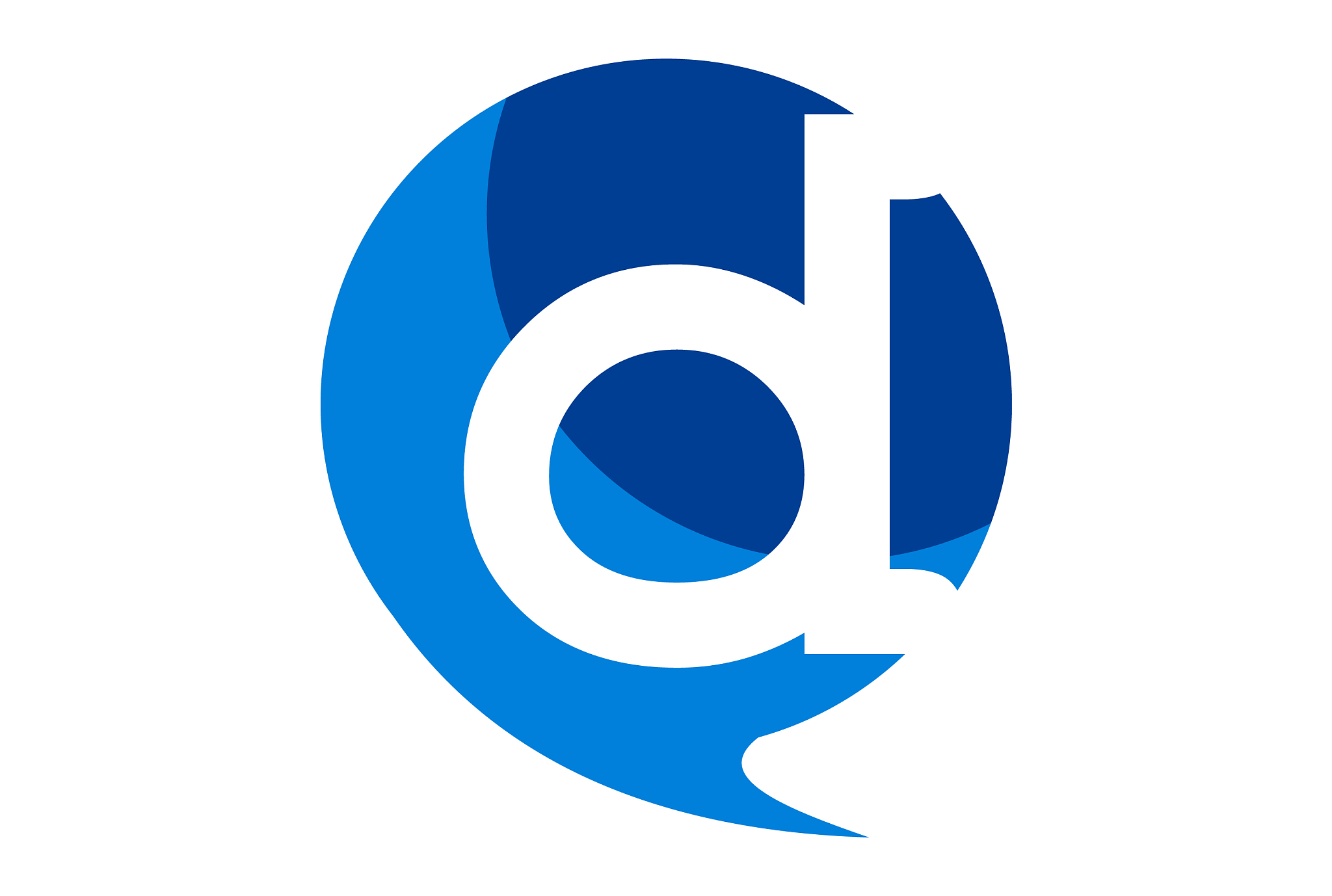 letter d abstract icon logo