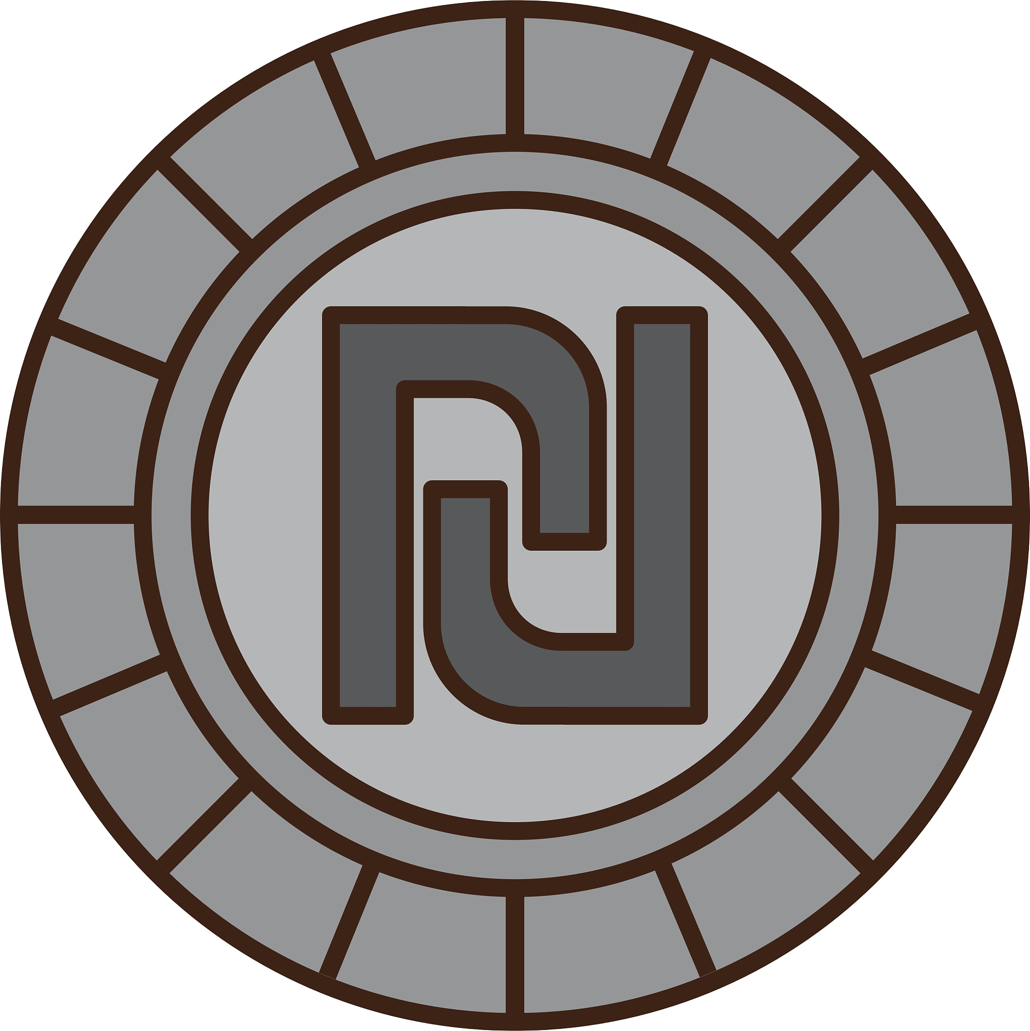 israeli shekel isolated icon