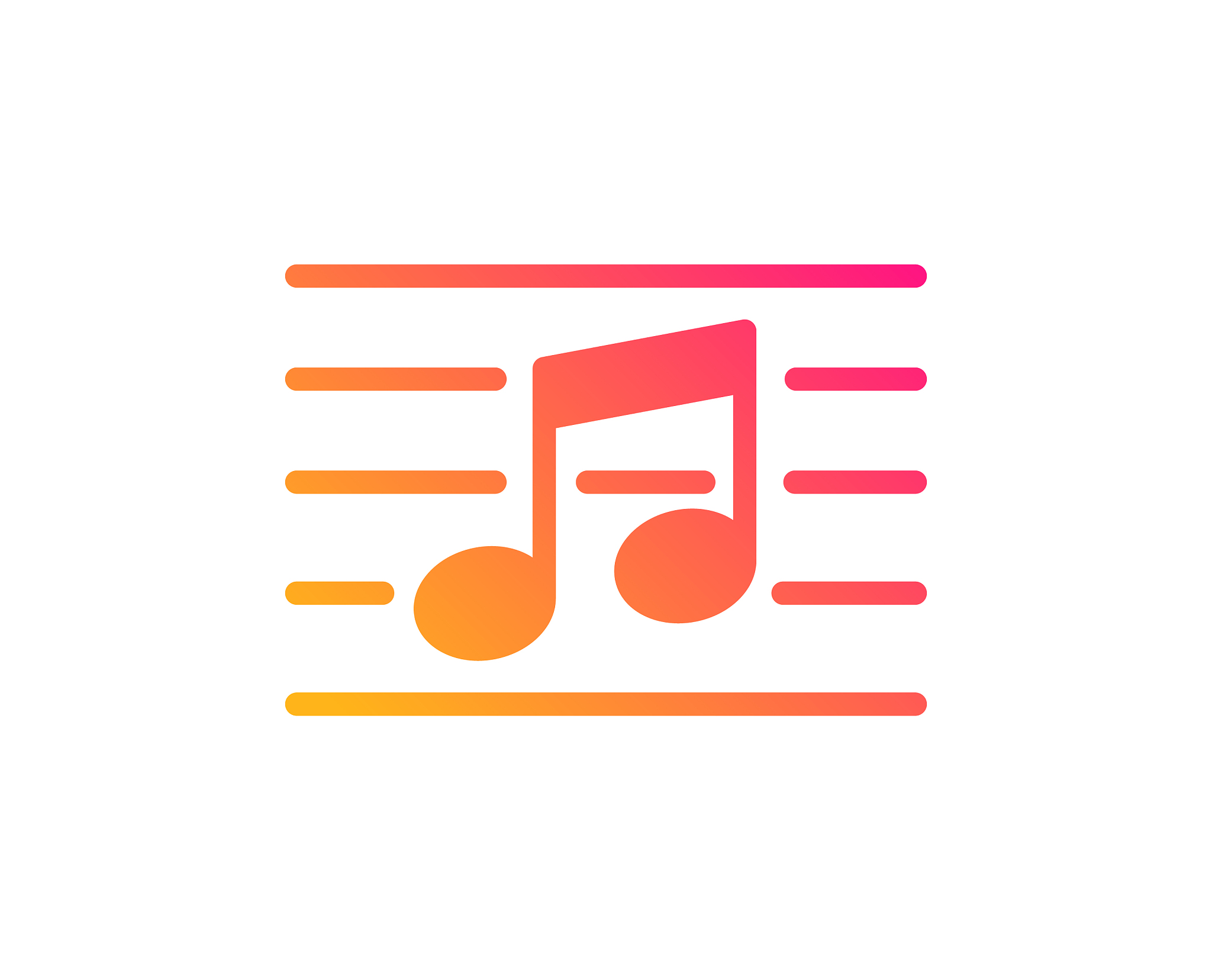 musical note icon music sign