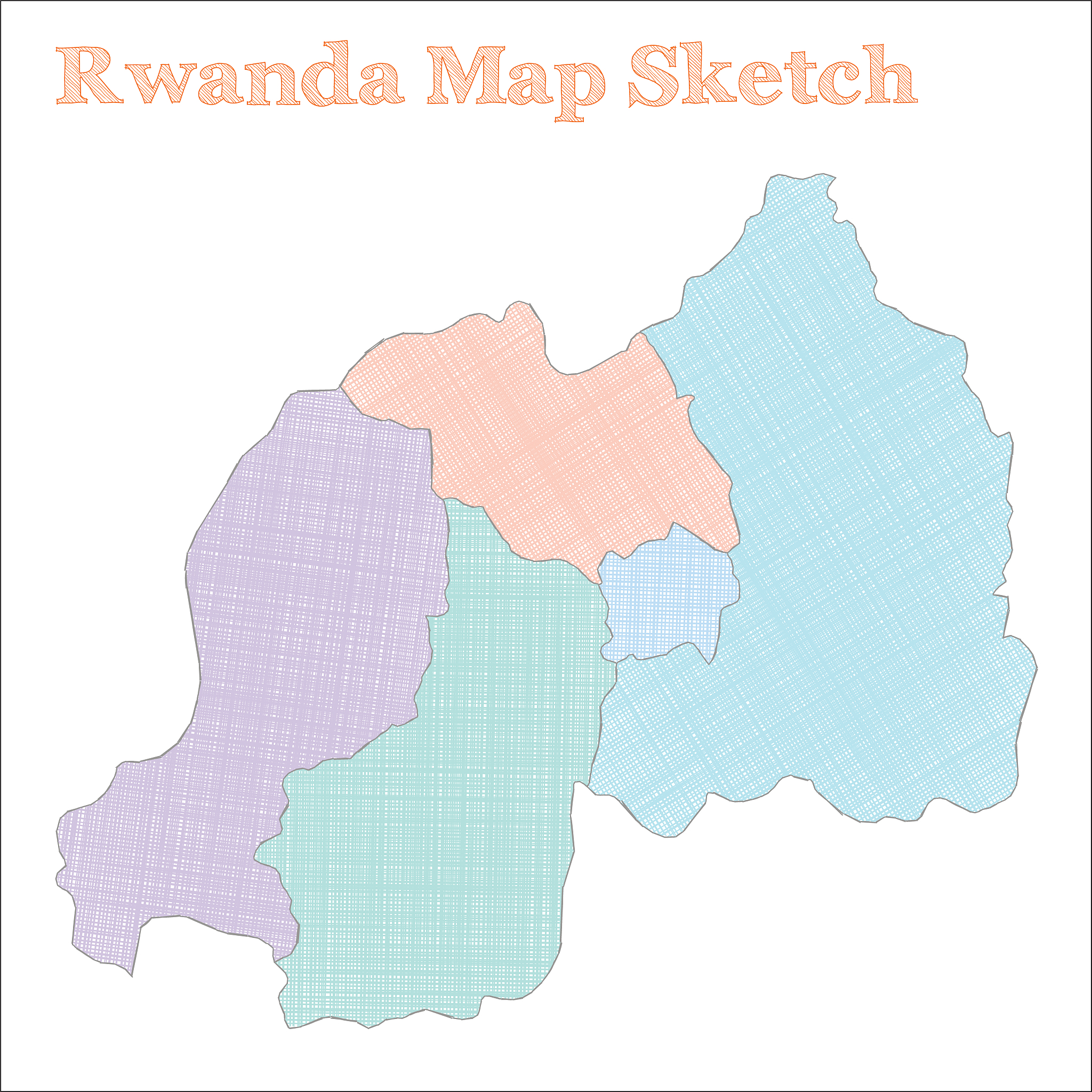 rwanda map.