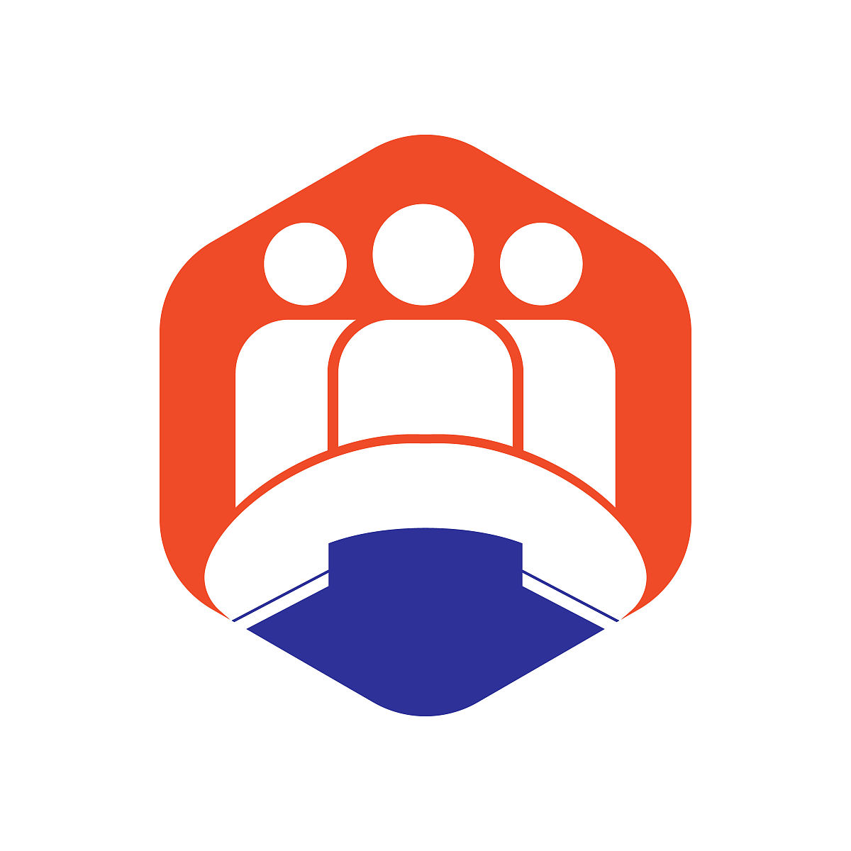 叫人矢量logo设计.手机和人的图标设计.